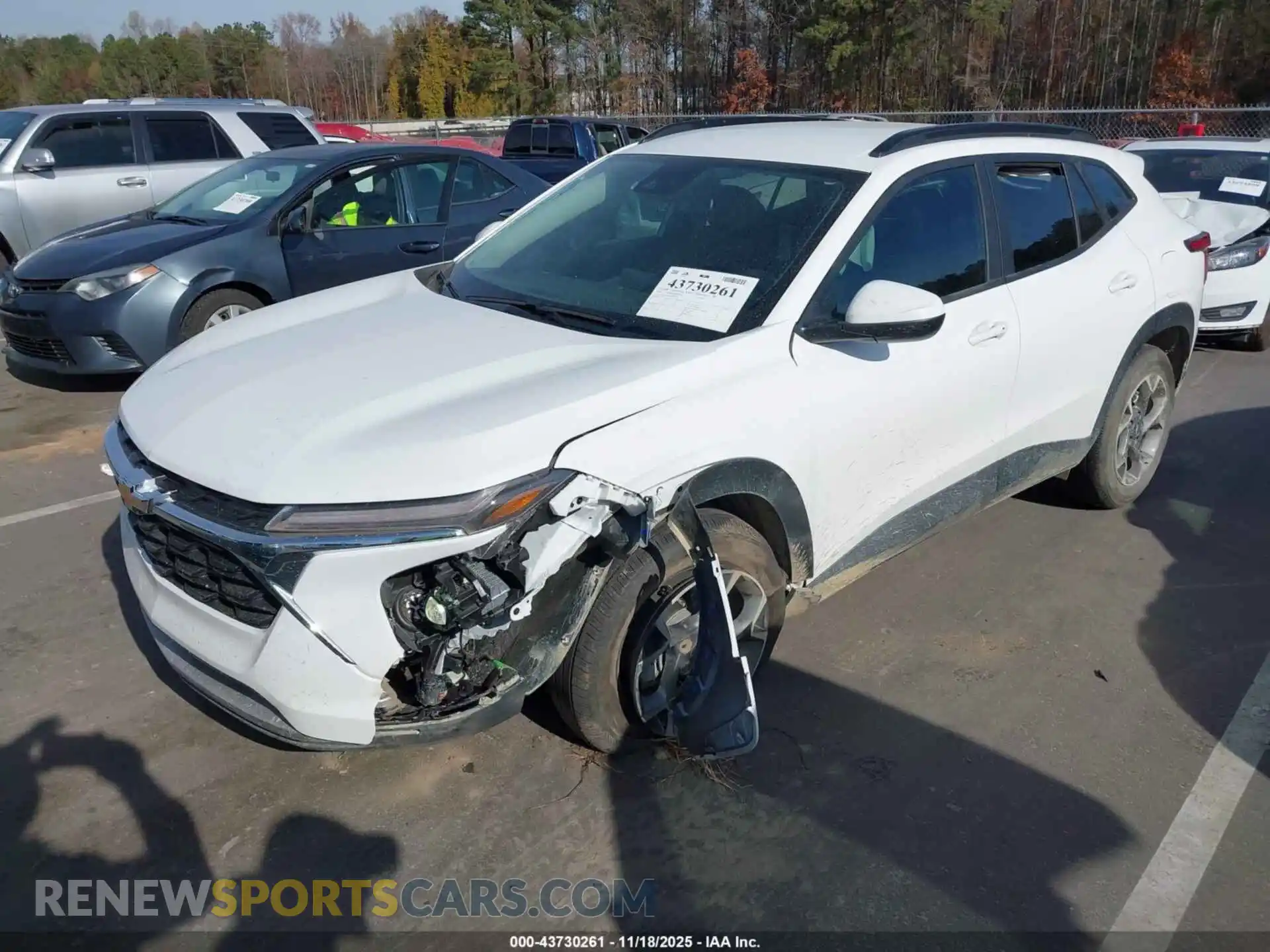 2 Photograph of a damaged car KL77LHEP3SC273118 CHEVROLET TRAX 2025