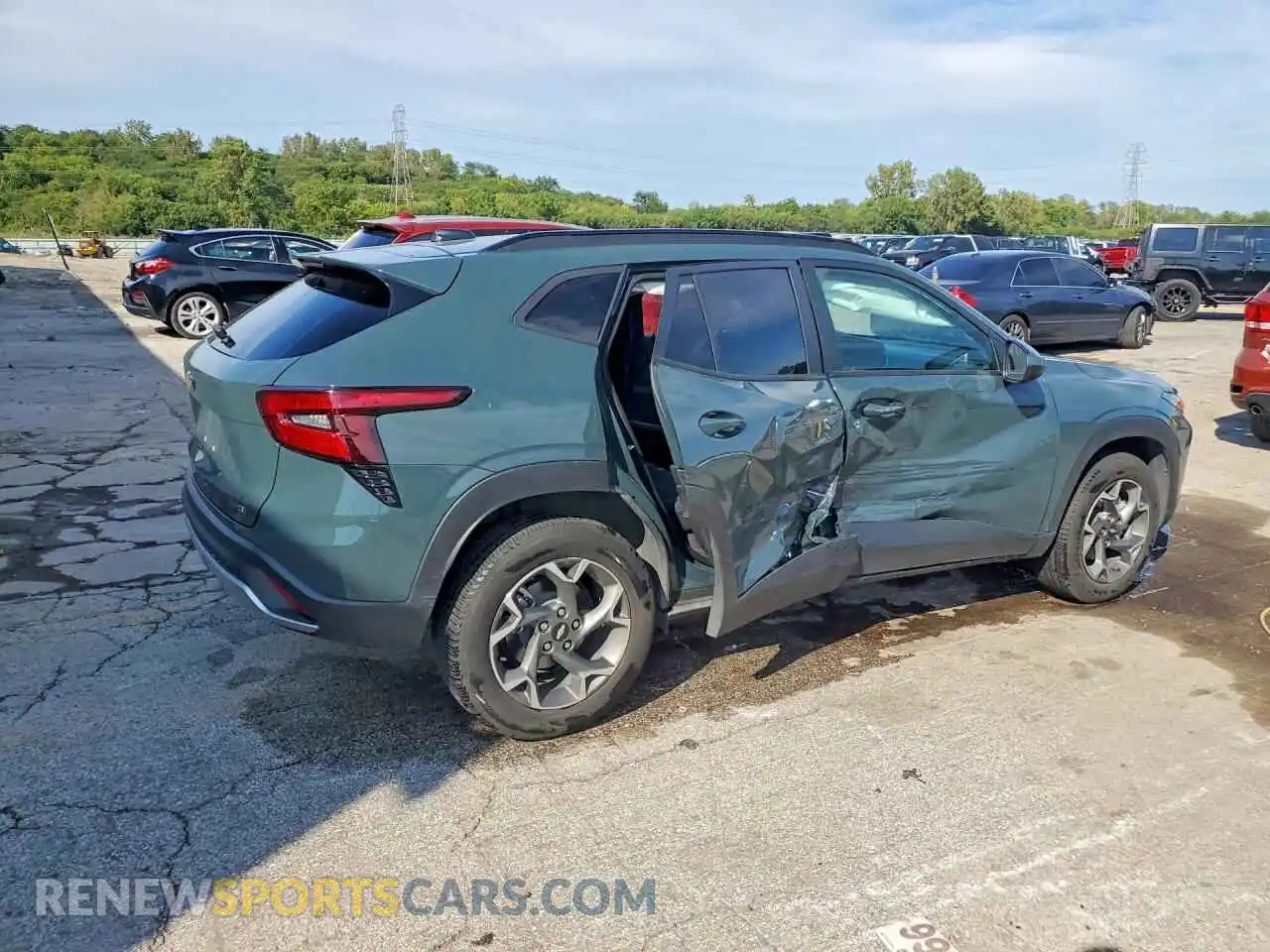 3 fotografías del automóvil dañado KL77LHEP4SC174999 CHEVROLET TRAX 2025