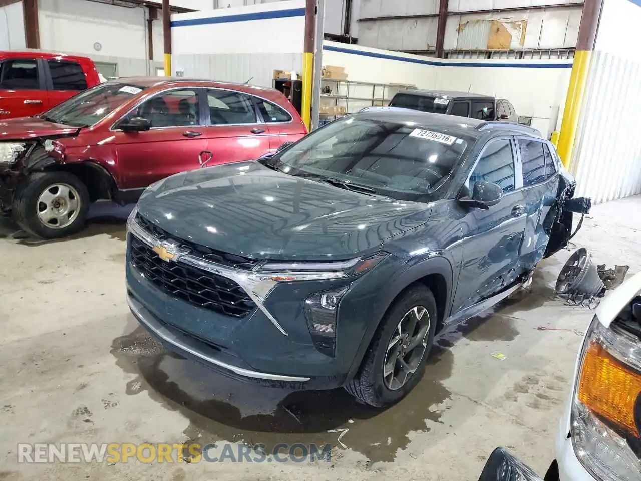 1 fotografías del automóvil dañado KL77LHEP5SC065290 CHEVROLET TRAX 2025