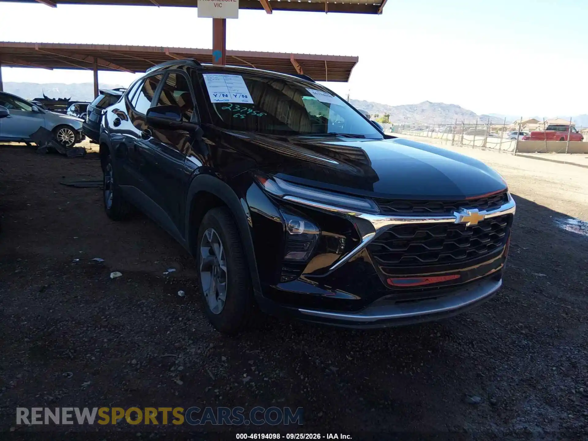 1 Photograph of a damaged car KL77LHEP5SC269359 CHEVROLET TRAX 2025