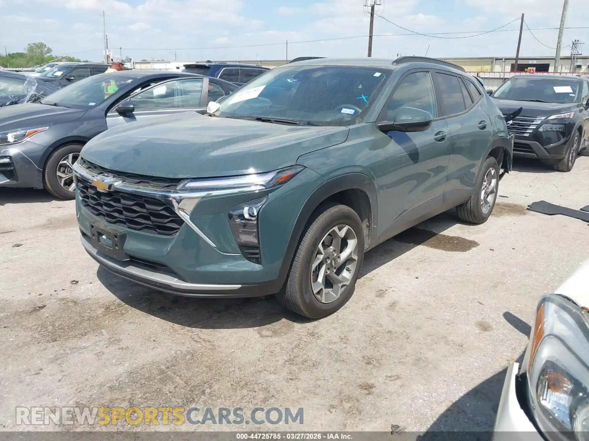 2 Photograph of a damaged car KL77LHEP6SC227203 CHEVROLET TRAX 2025