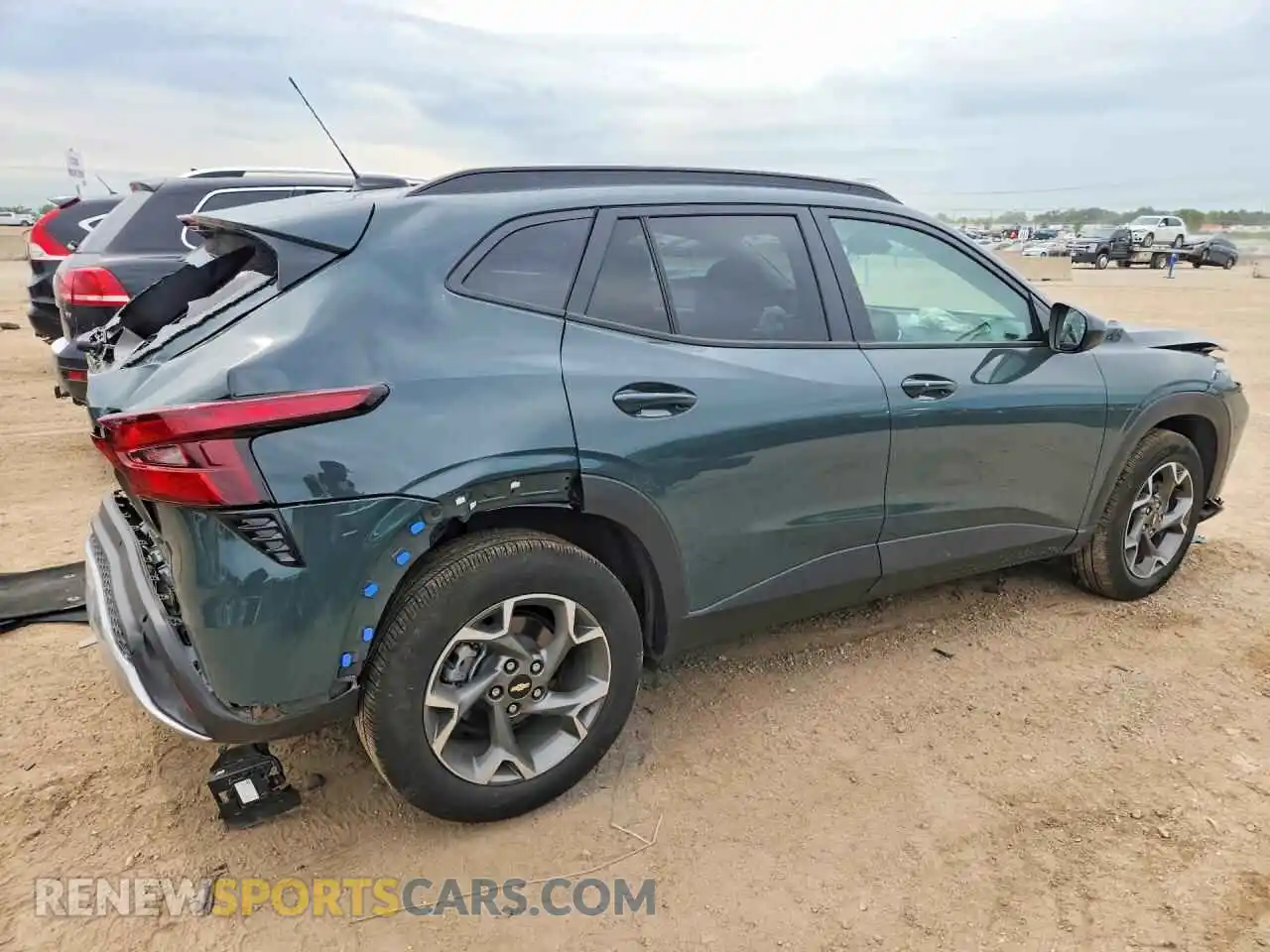 3 fotografías del automóvil dañado KL77LHEP7SC198276 CHEVROLET TRAX 2025