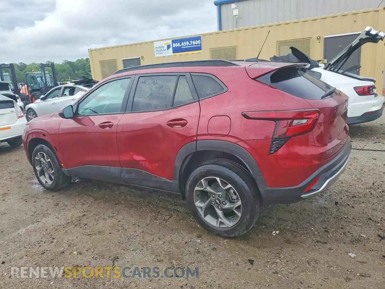 2 fotografías del automóvil dañado KL77LHEP7SC286860 CHEVROLET TRAX 2025
