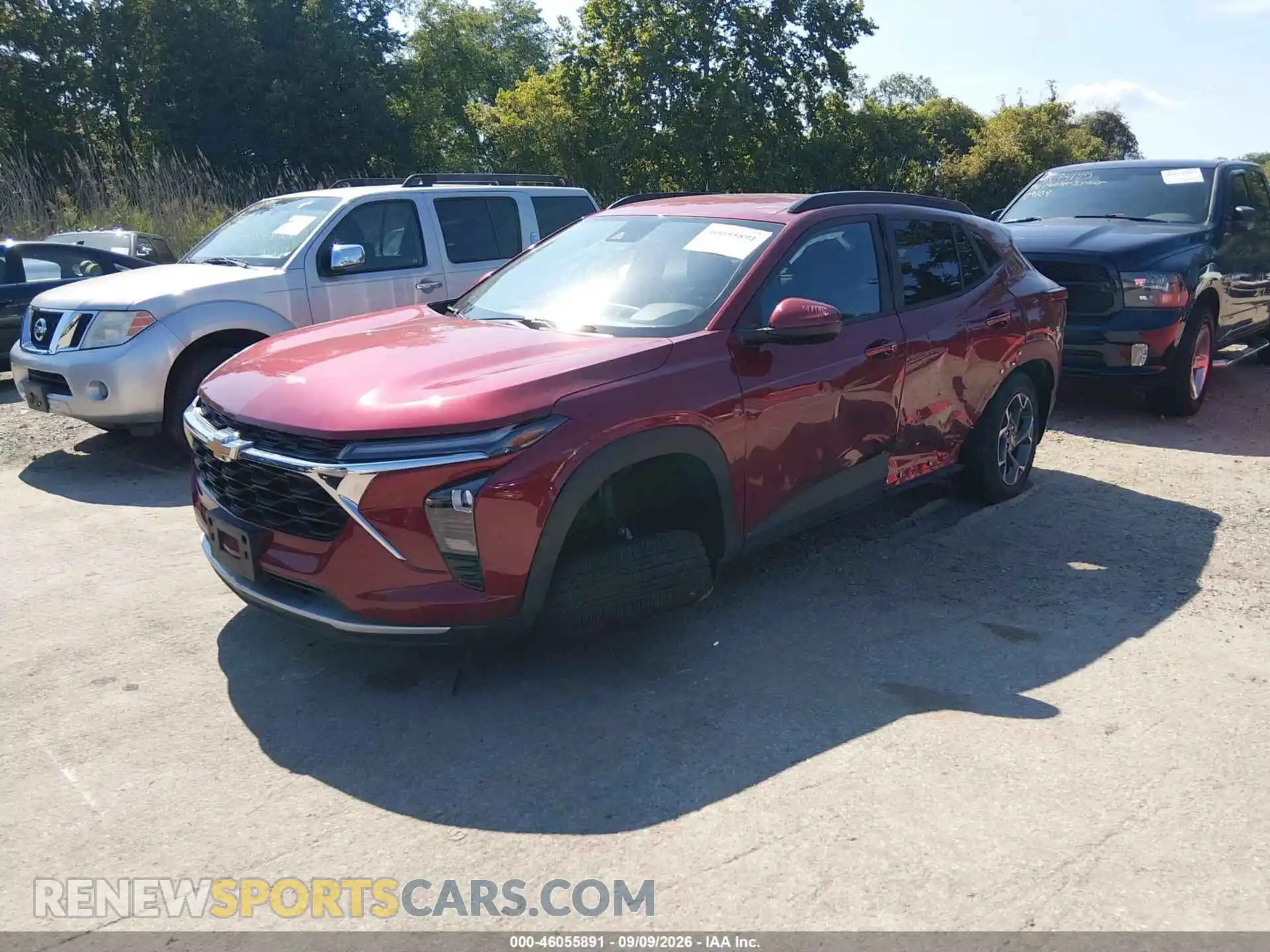2 Photograph of a damaged car KL77LHEP8SC094122 CHEVROLET TRAX 2025