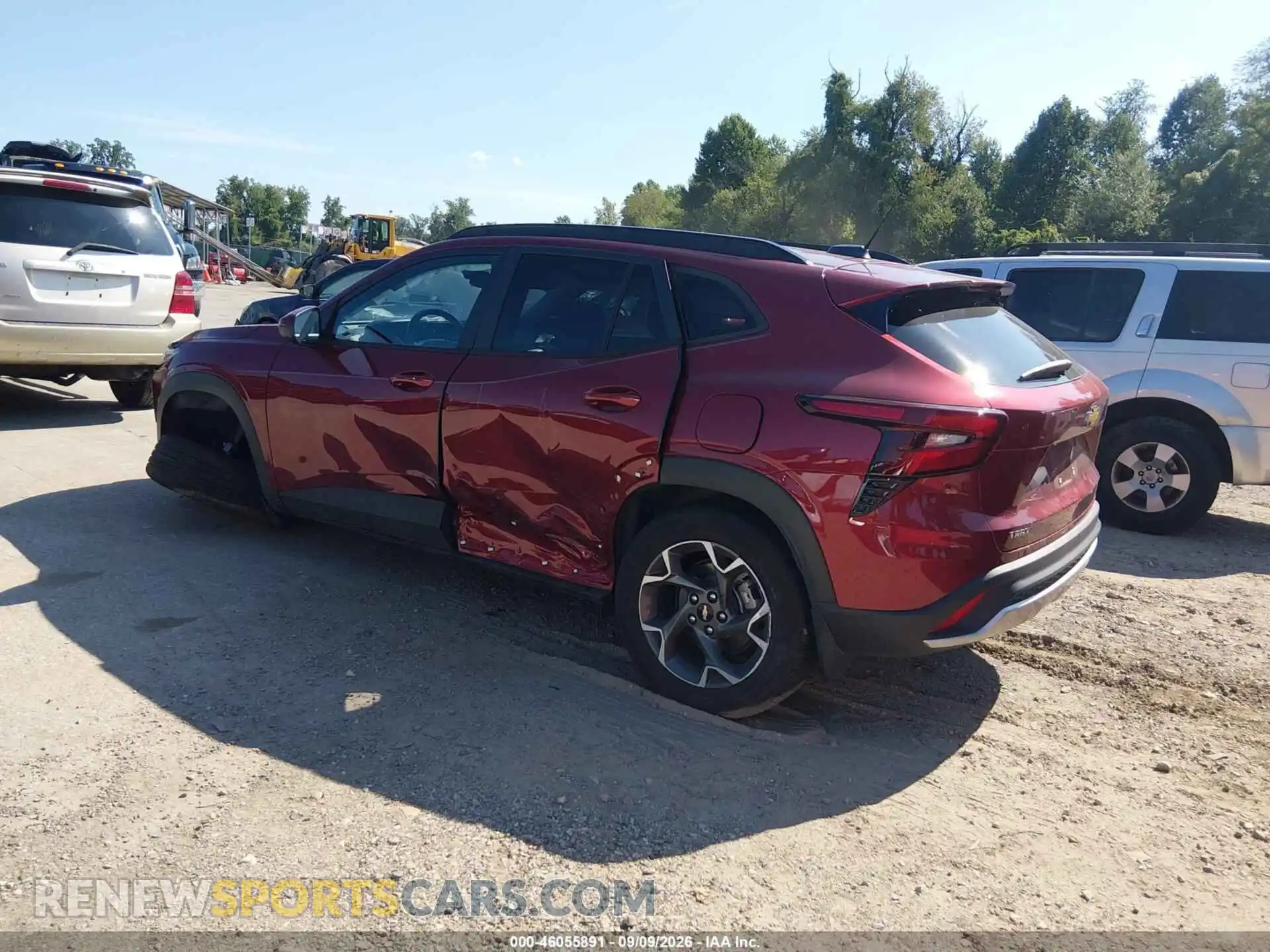 3 Photograph of a damaged car KL77LHEP8SC094122 CHEVROLET TRAX 2025