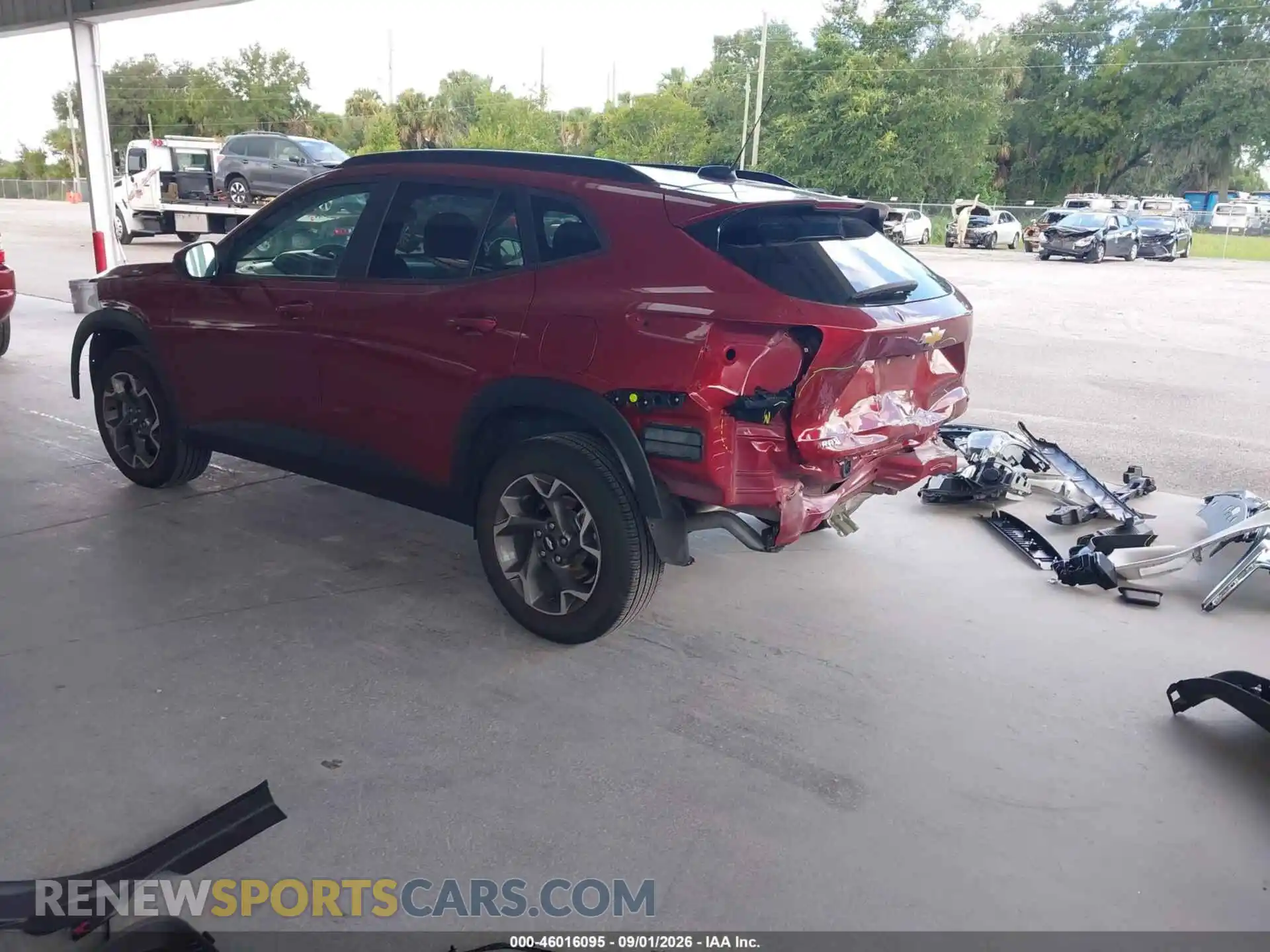 3 Фотография поврежденного автомобиля KL77LHEP8SC102851 CHEVROLET TRAX 2025