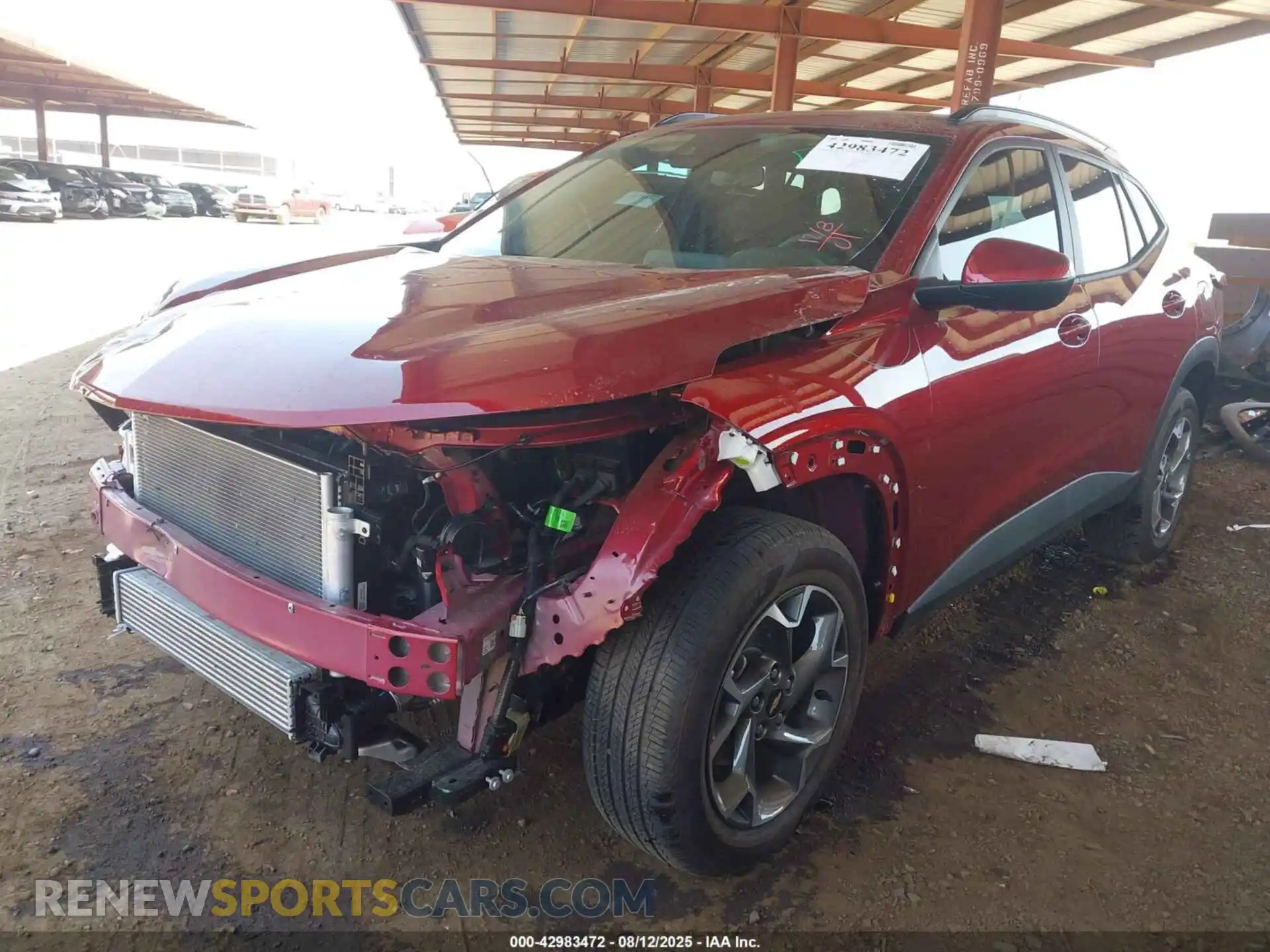 2 Photograph of a damaged car KL77LHEP8SC139320 CHEVROLET TRAX 2025