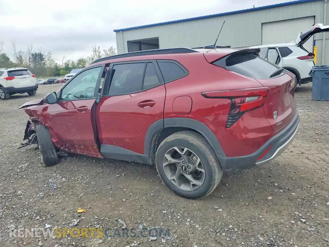 2 Фотография поврежденного автомобиля KL77LHEP8SC275091 CHEVROLET TRAX 2025