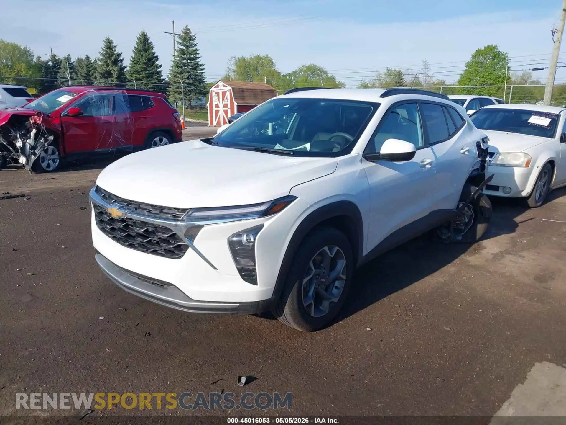 2 Photograph of a damaged car KL77LHEP8SC318506 CHEVROLET TRAX 2025