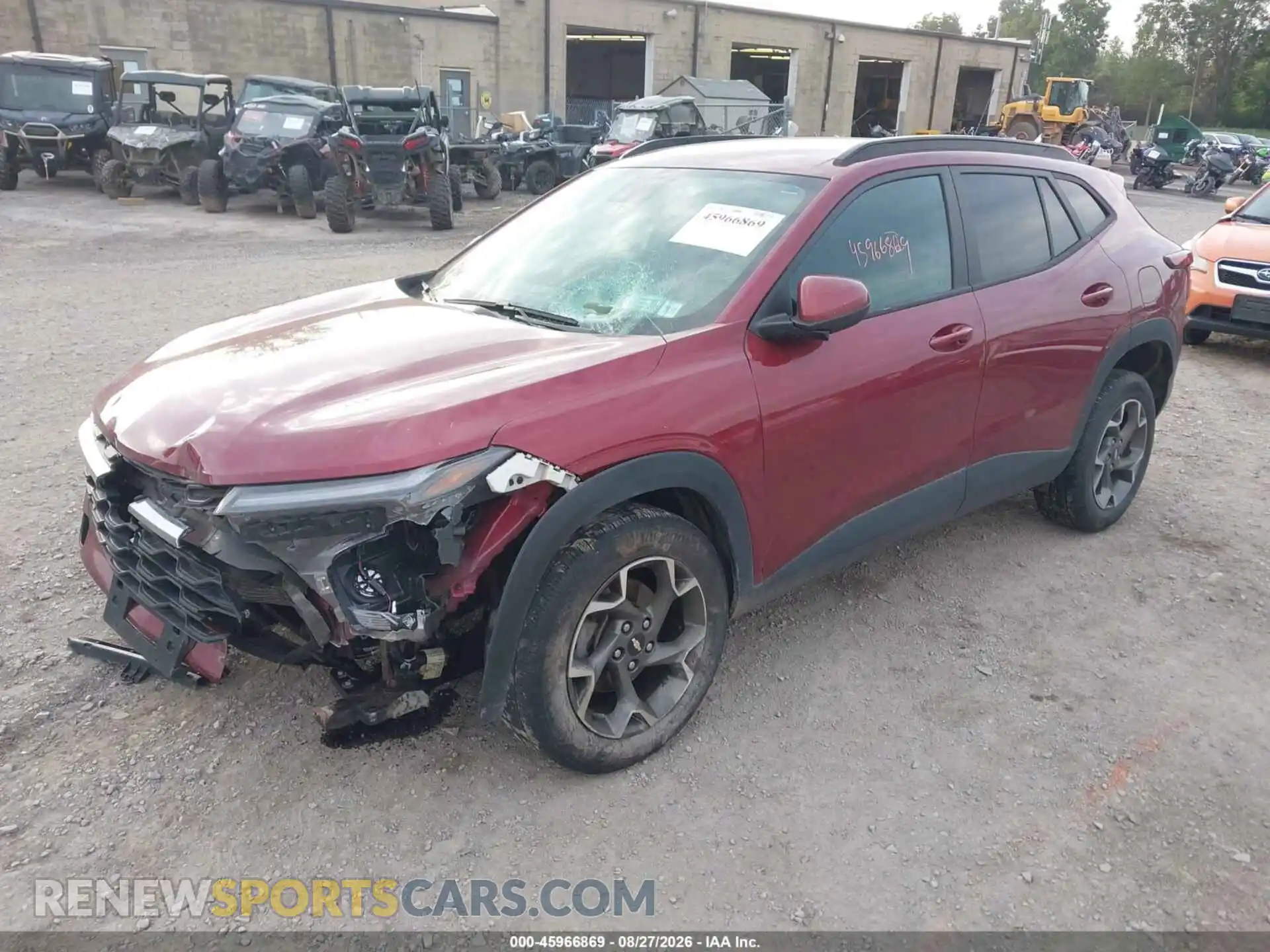 2 fotografías del automóvil dañado KL77LHEP9SC077832 CHEVROLET TRAX 2025