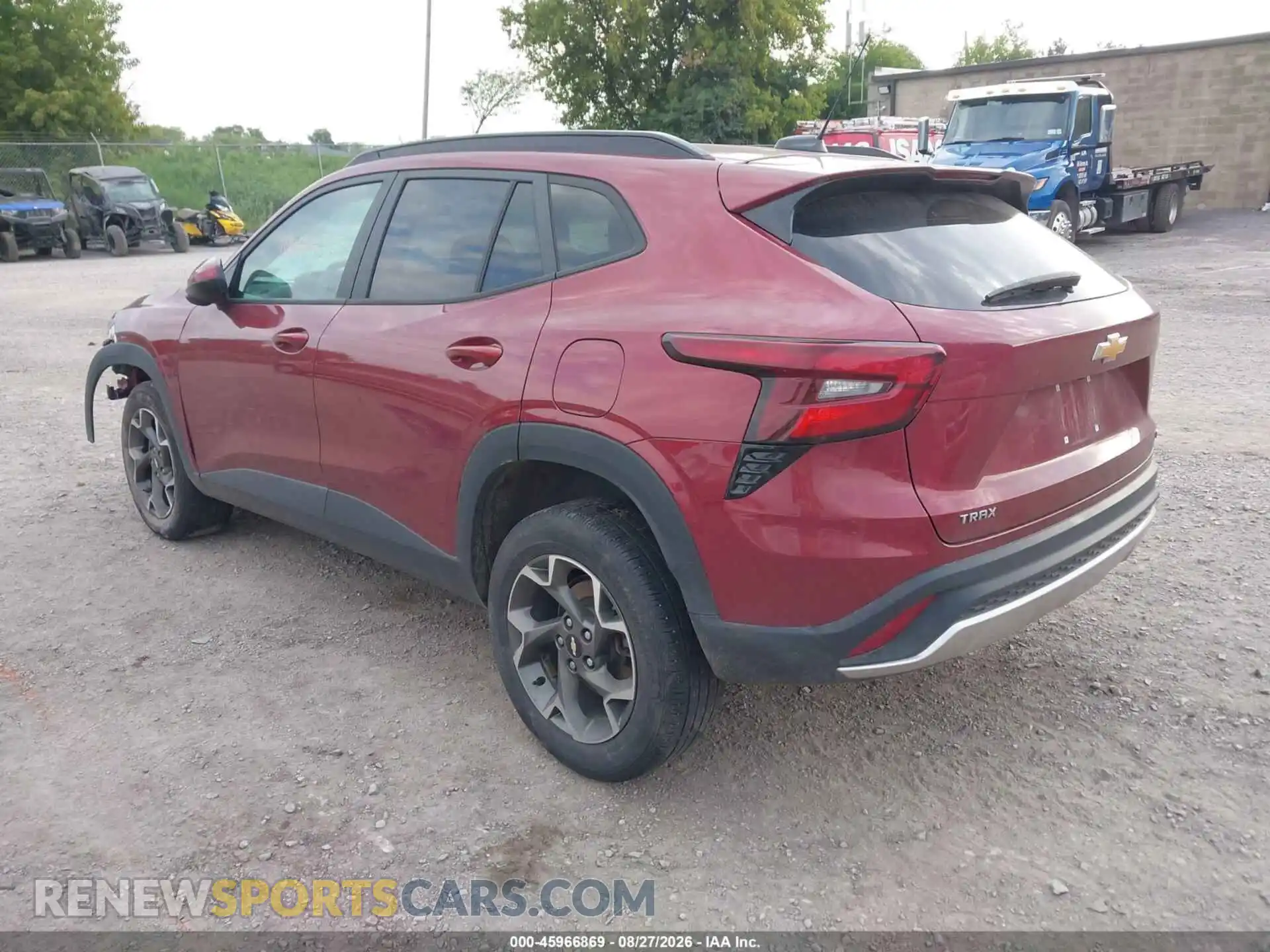 3 fotografías del automóvil dañado KL77LHEP9SC077832 CHEVROLET TRAX 2025
