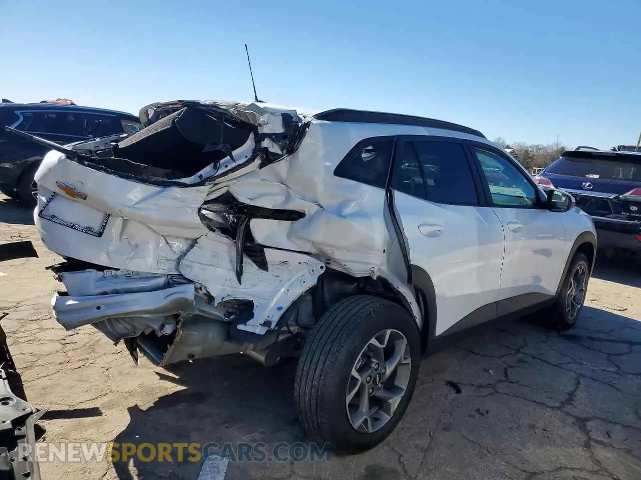 3 fotografías del automóvil dañado KL77LHEP9SC253682 CHEVROLET TRAX 2025