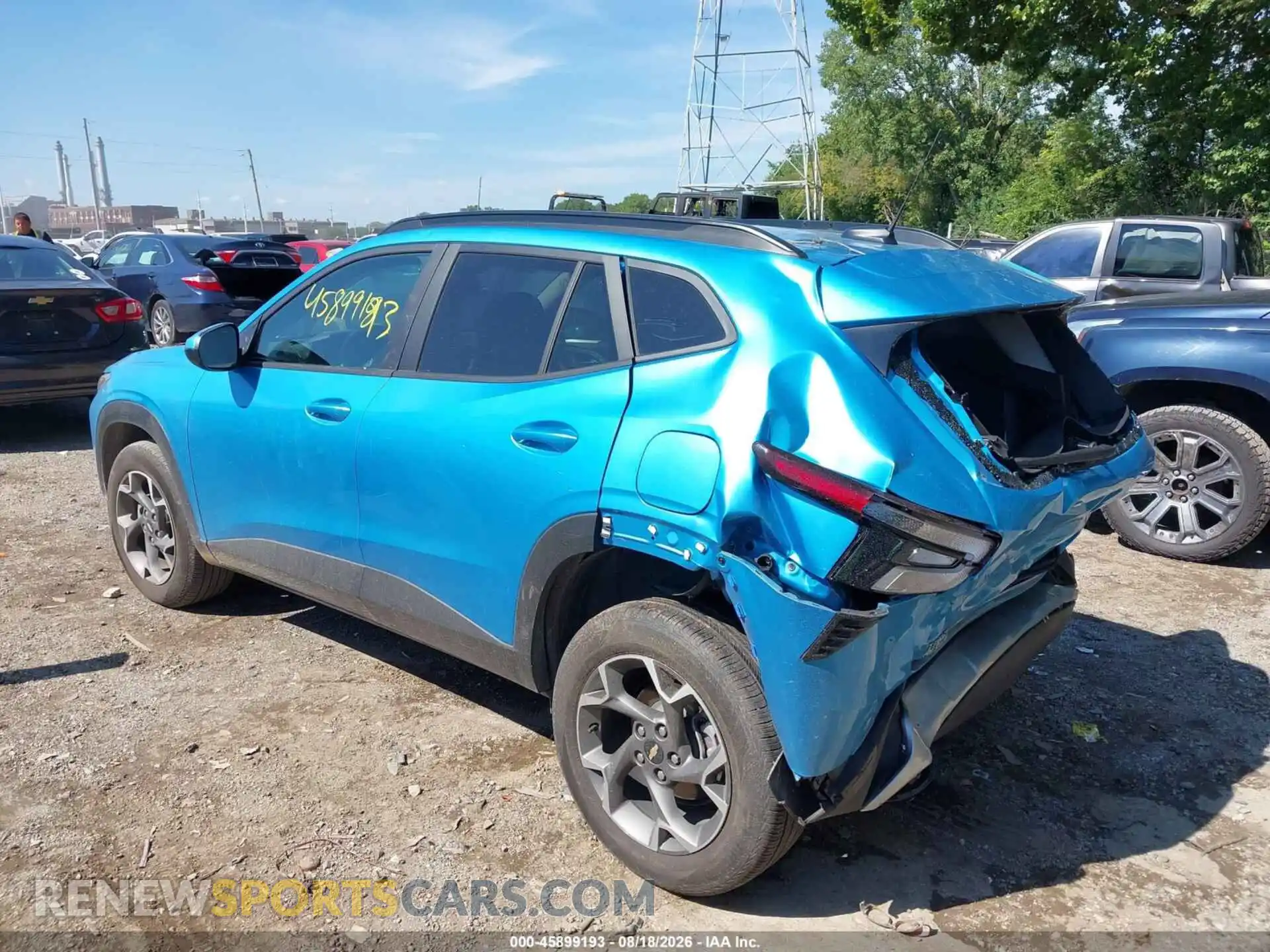 3 fotografías del automóvil dañado KL77LHEPXSC087818 CHEVROLET TRAX 2025