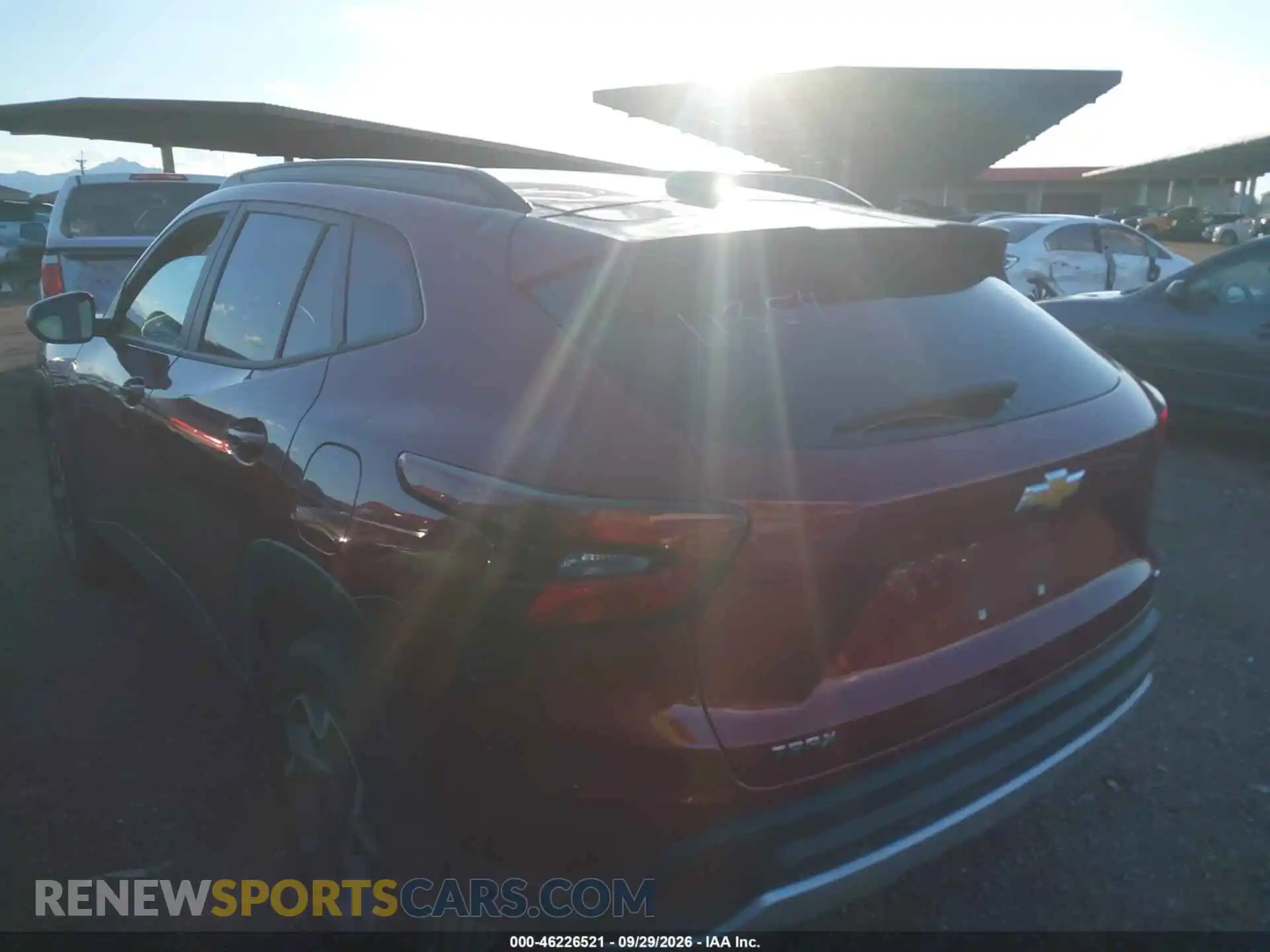 3 Photograph of a damaged car KL77LHEPXSC143689 CHEVROLET TRAX 2025