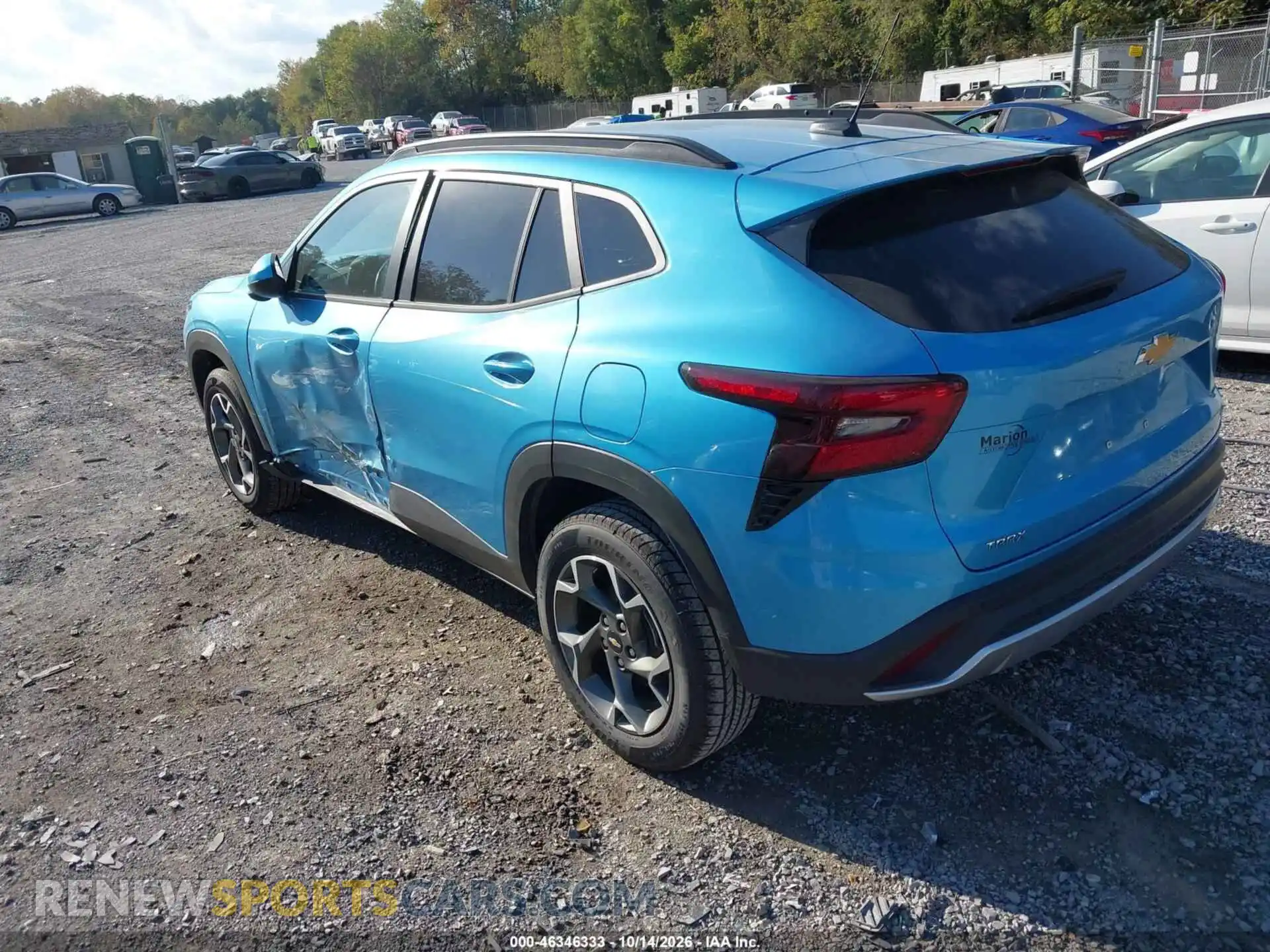 3 Photograph of a damaged car KL77LHEPXSC253058 CHEVROLET TRAX 2025