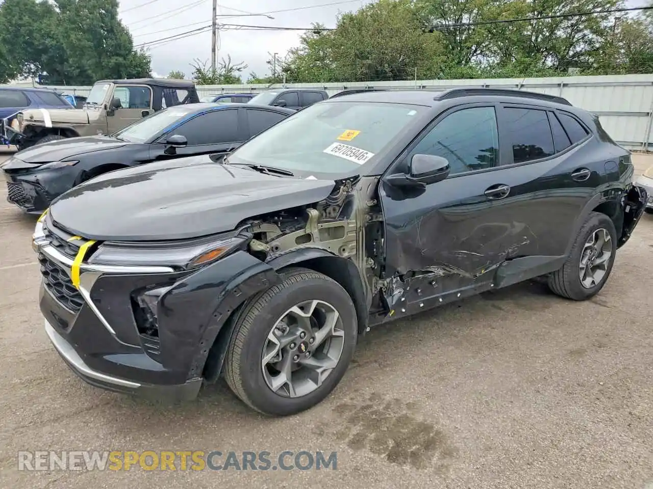 1 fotografías del automóvil dañado KL77LHEPXSC318958 CHEVROLET TRAX 2025