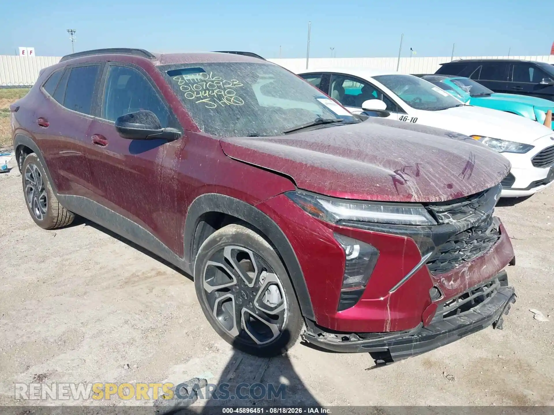 1 Photograph of a damaged car KL77LJEP8SC044490 CHEVROLET TRAX 2025