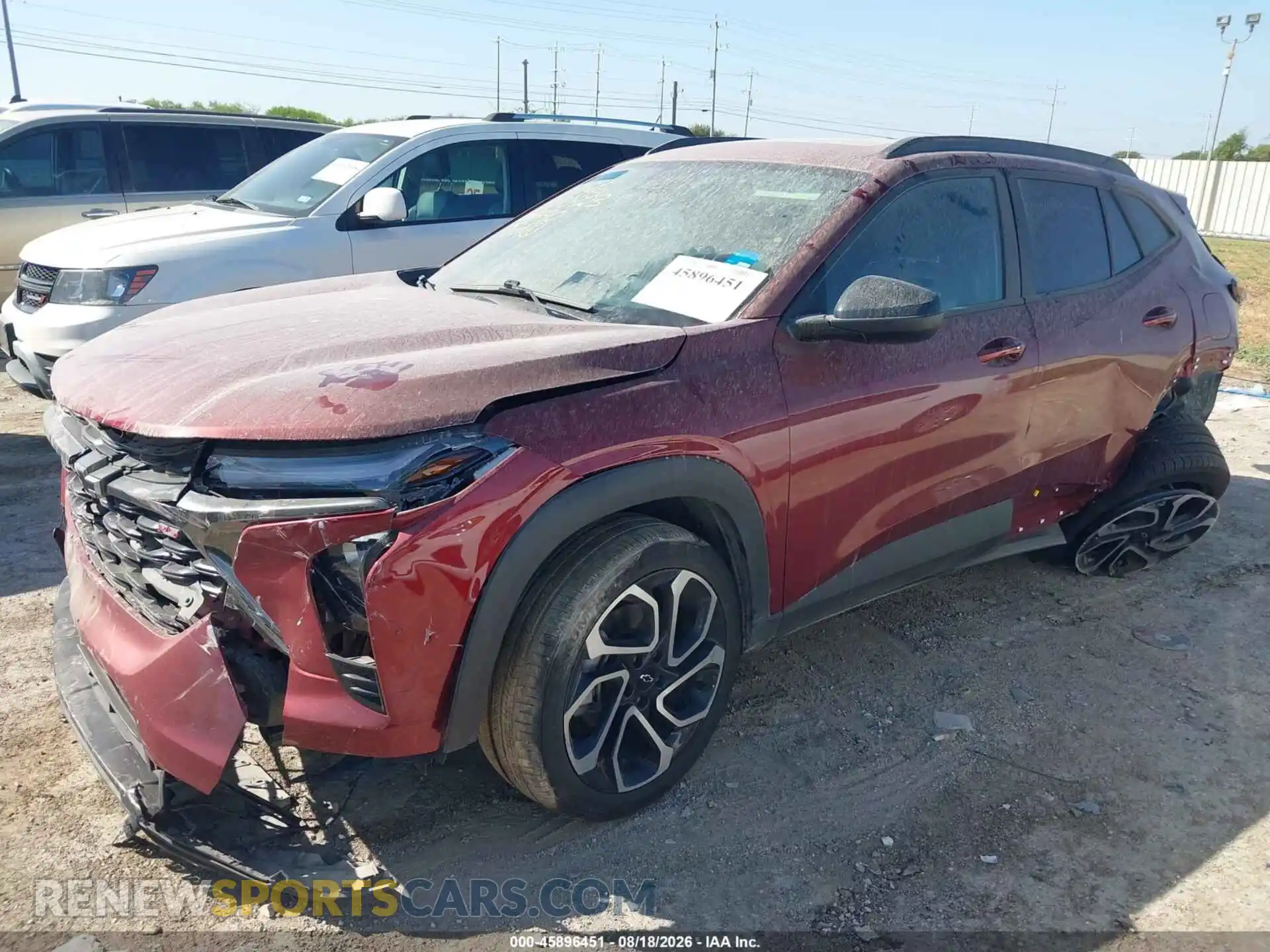 2 Photograph of a damaged car KL77LJEP8SC044490 CHEVROLET TRAX 2025