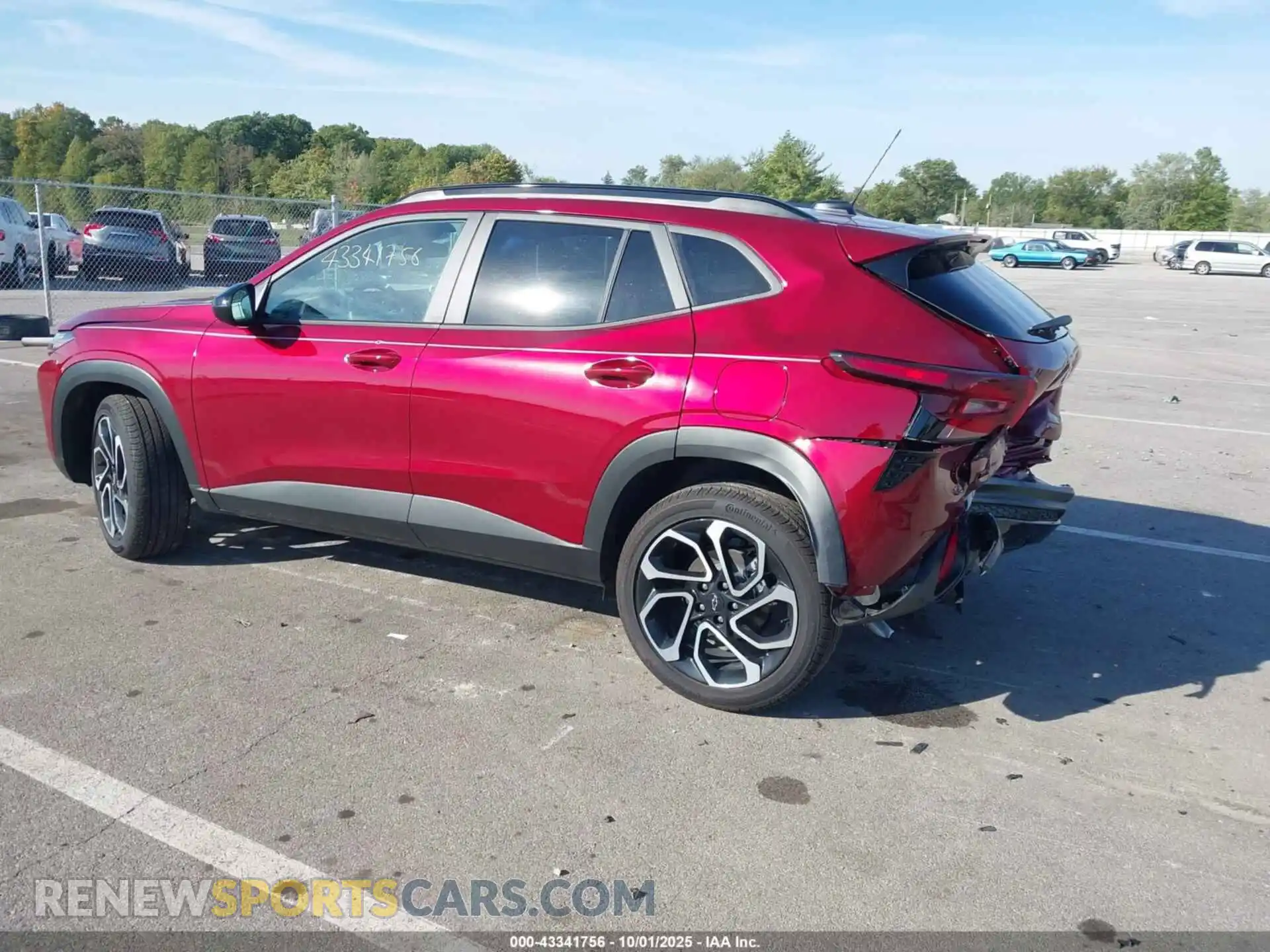 3 Photograph of a damaged car KL77LJEP8SC276989 CHEVROLET TRAX 2025