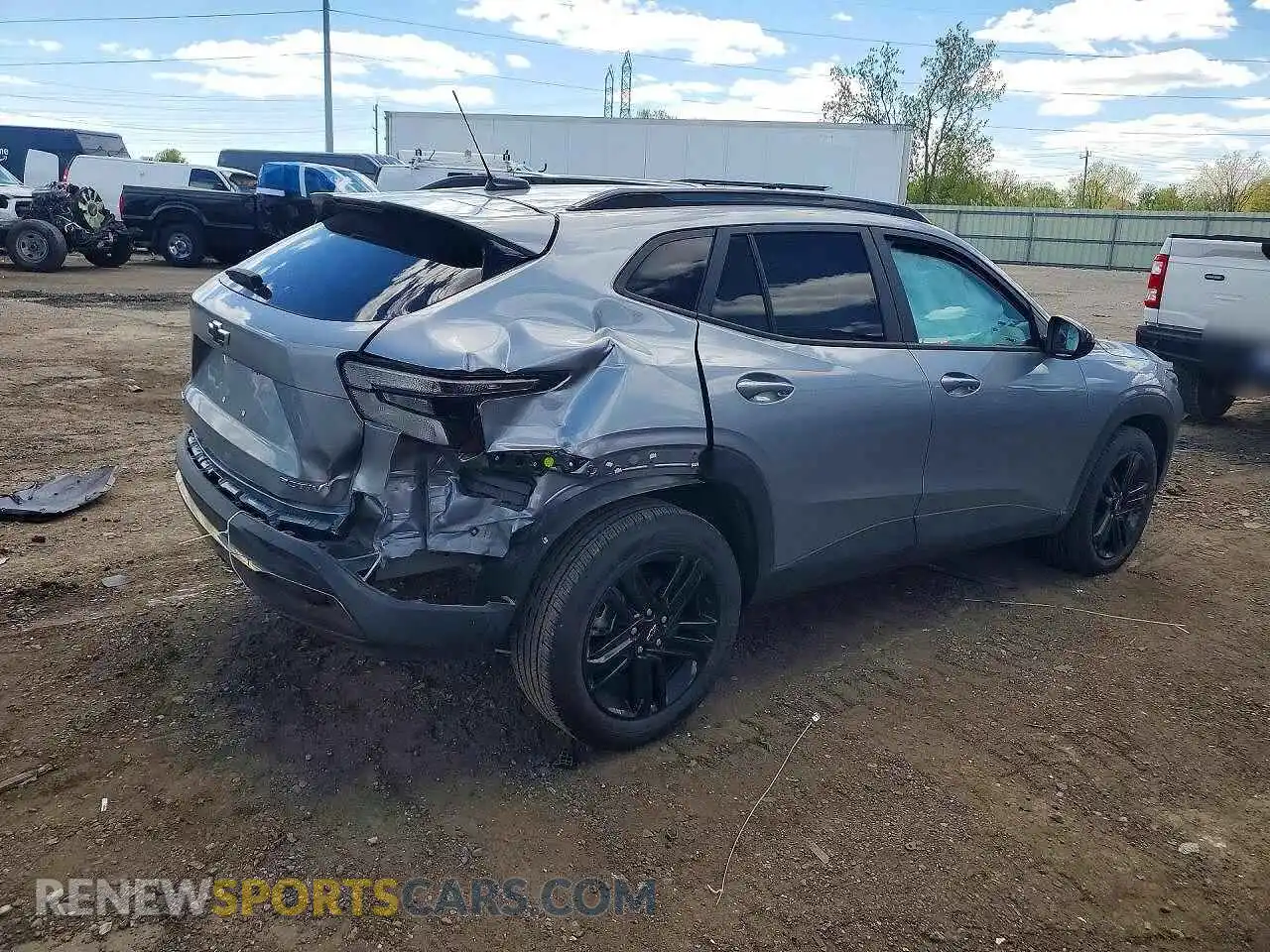 3 fotografías del automóvil dañado KL77LKEP3SC013329 CHEVROLET TRAX 2025