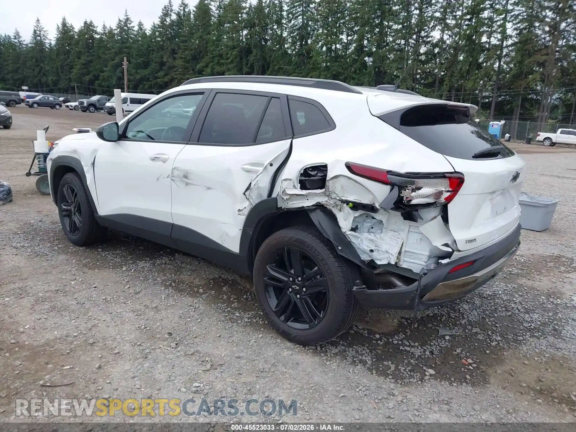 3 fotografías del automóvil dañado KL77LKEP4SC291883 CHEVROLET TRAX 2025