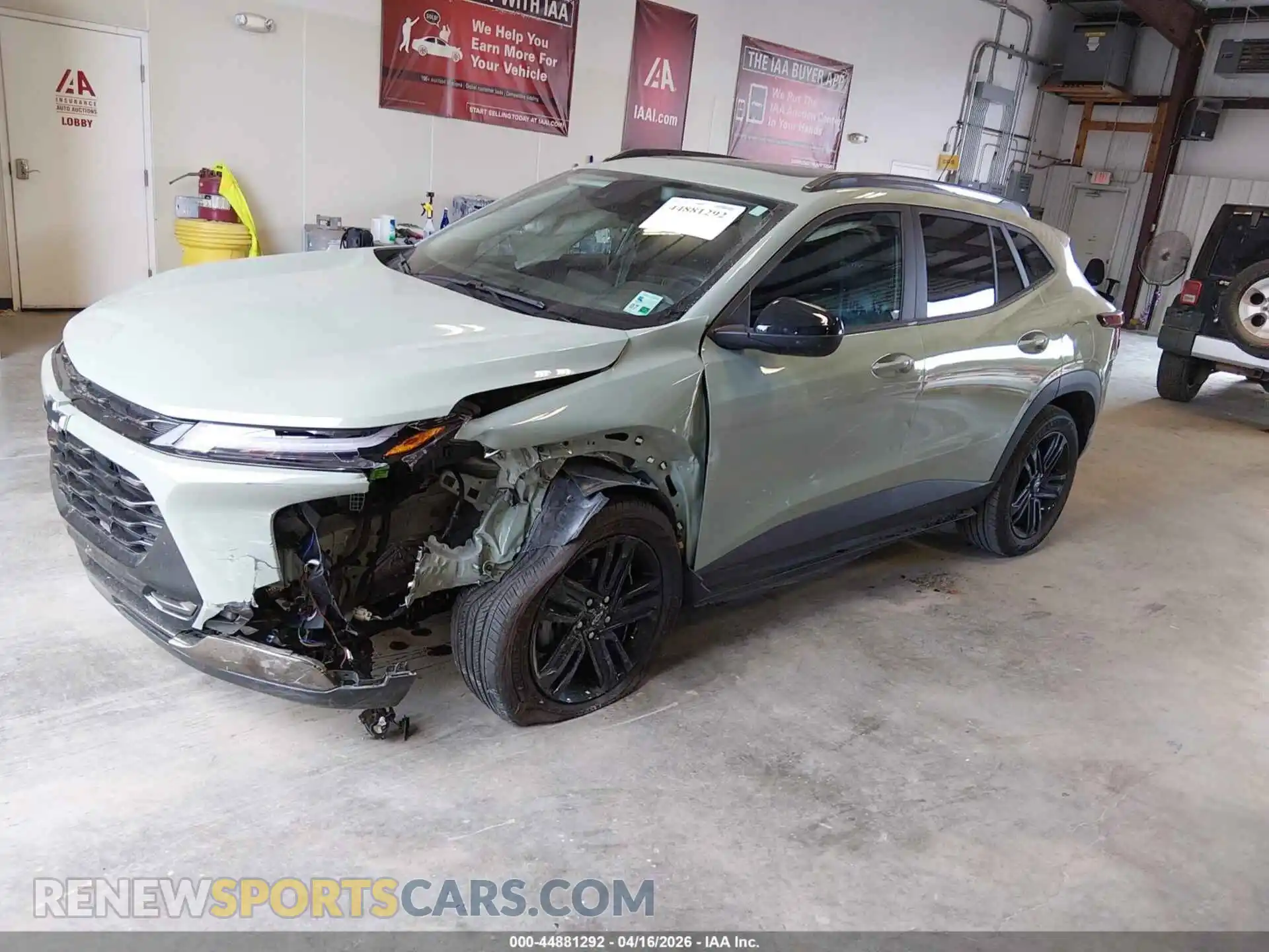 2 Photograph of a damaged car KL77LKEP7SC274866 CHEVROLET TRAX 2025