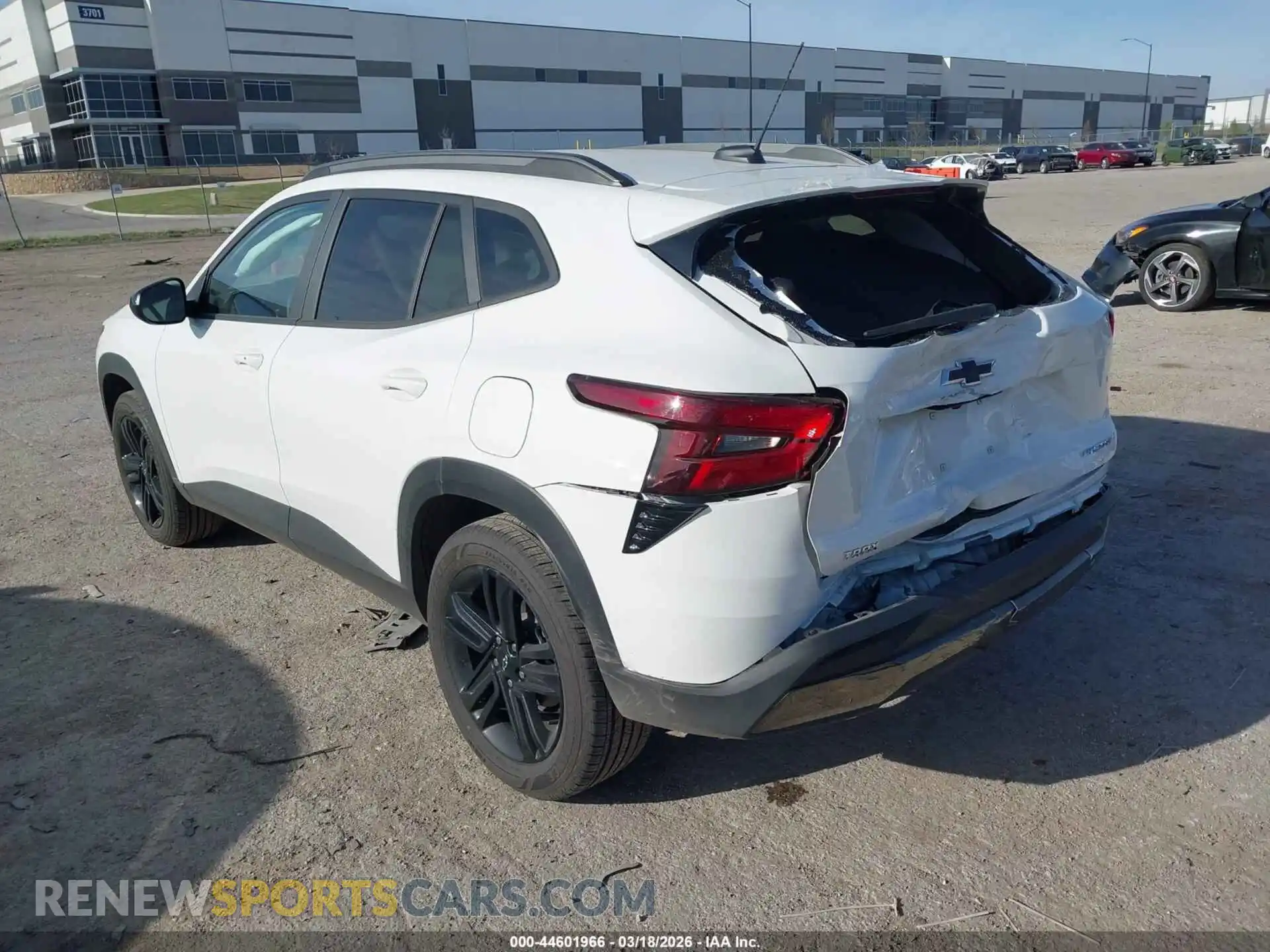 3 Photograph of a damaged car KL77LKEP8SC168054 CHEVROLET TRAX 2025