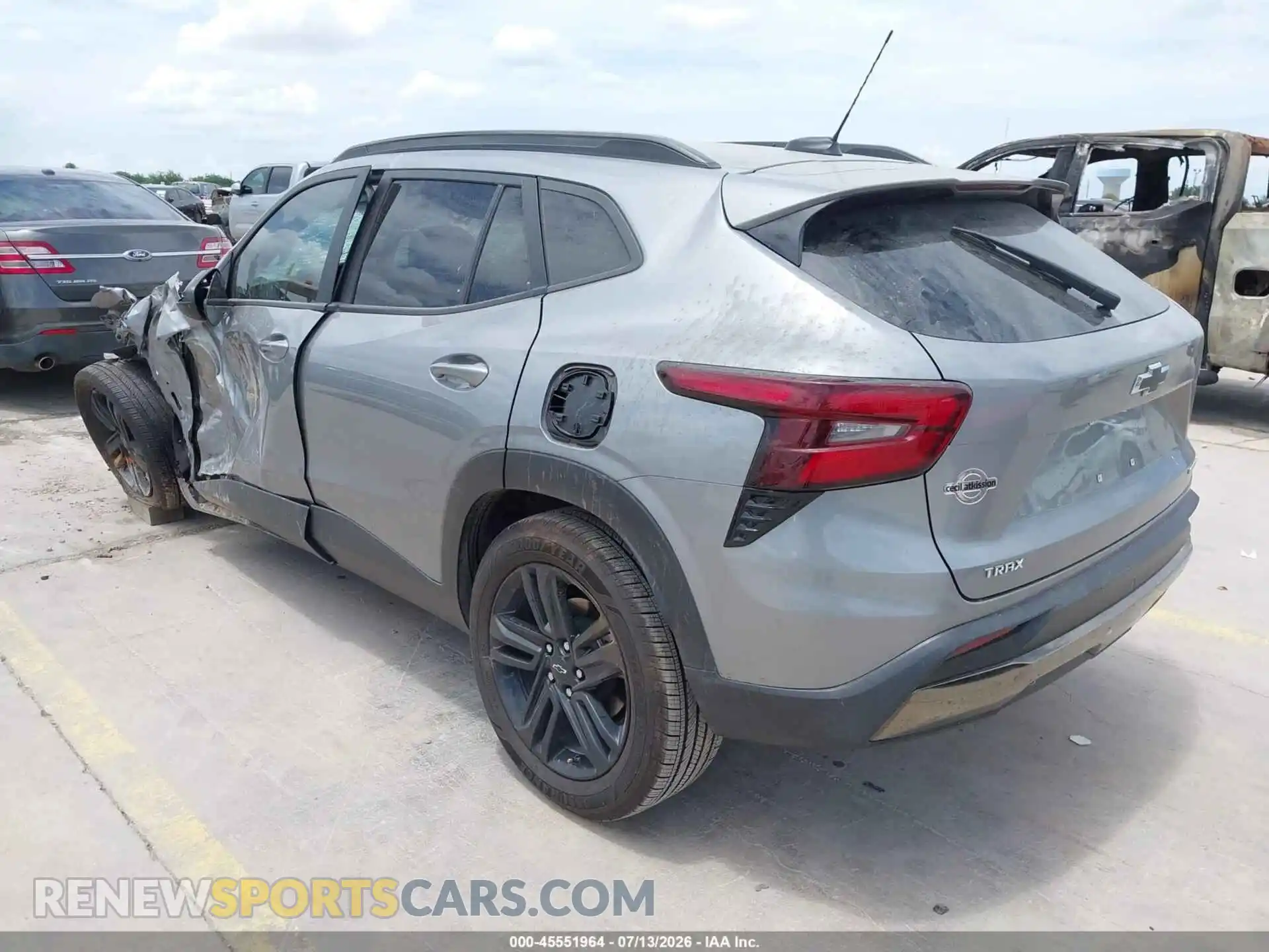 3 Photograph of a damaged car KL77LKEP9SC250259 CHEVROLET TRAX 2025