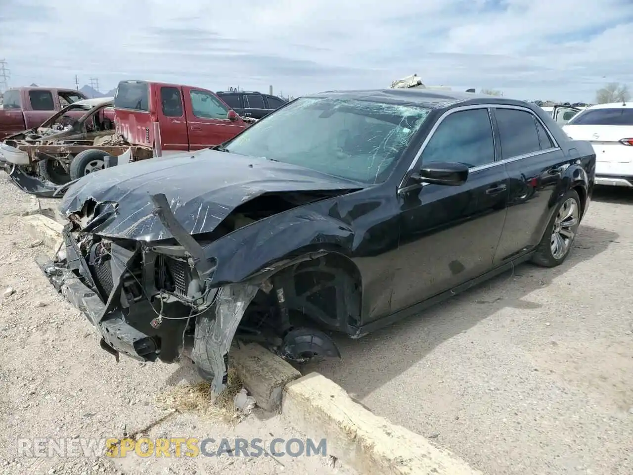 1 Photograph of a damaged car 2C3CCAAG7KH604914 CHRYSLER 300 2019