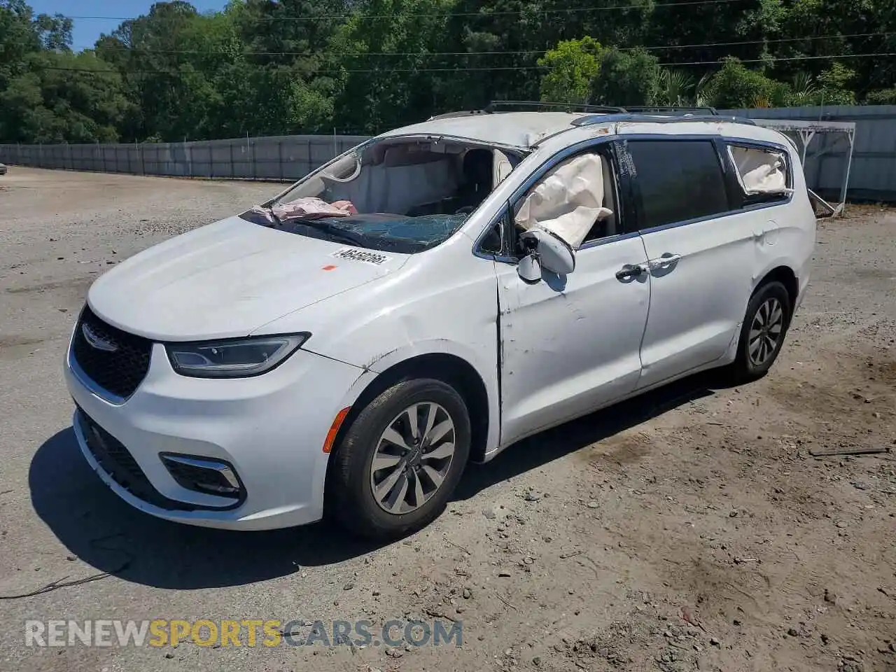1 Photograph of a damaged car 2C4RC1BG5MR512427 CHRYSLER PACIFICA 2021