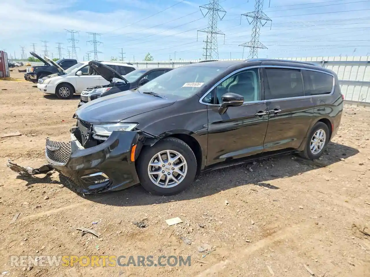 1 Photograph of a damaged car 2C4RC1BG7MR598324 CHRYSLER PACIFICA 2021