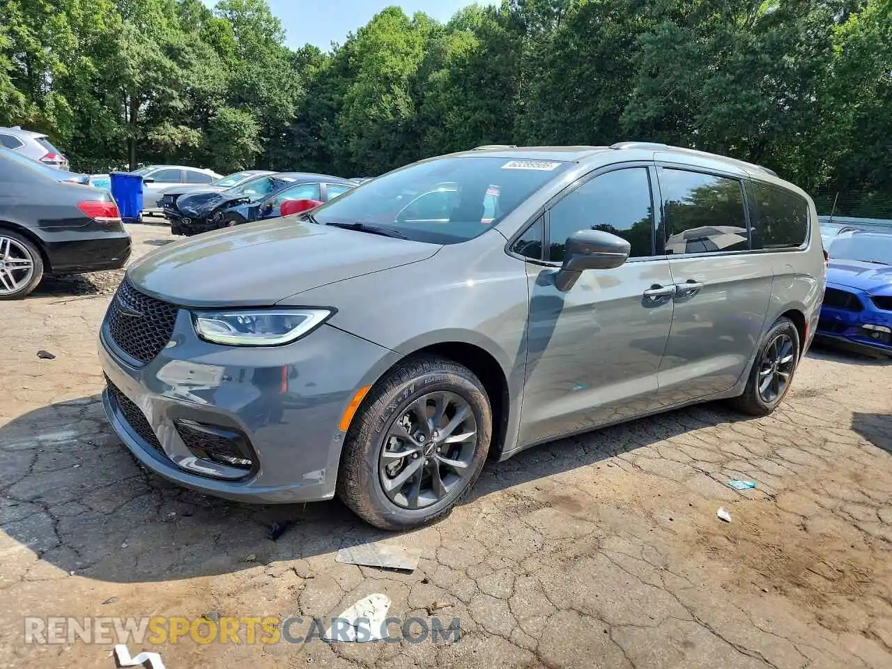 1 Photograph of a damaged car 2C4RC1BG9MR607640 CHRYSLER PACIFICA 2021