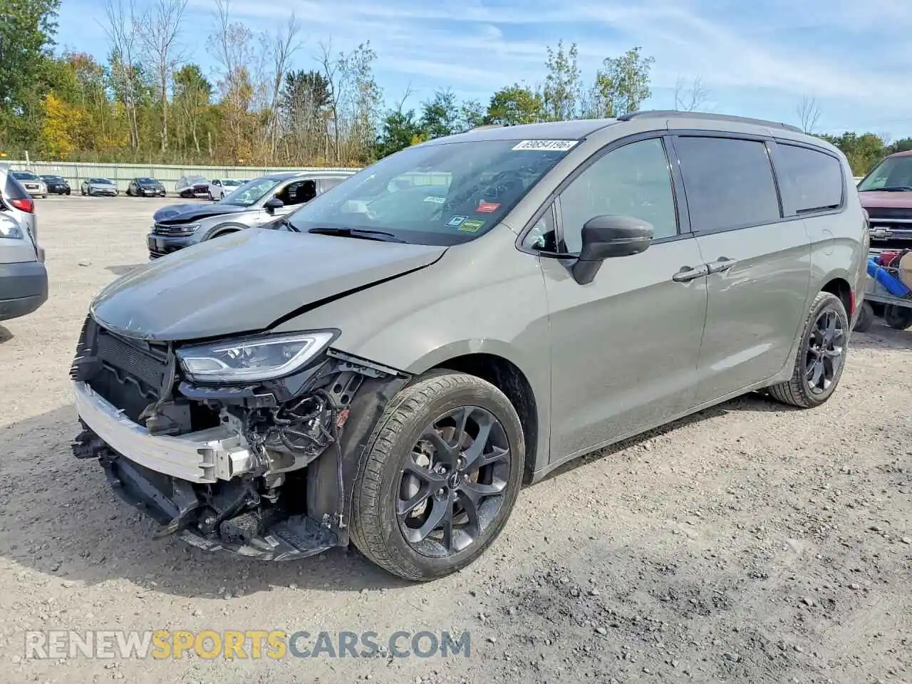 1 Фотография поврежденного автомобиля 2C4RC3BG1MR564763 CHRYSLER PACIFICA 2021