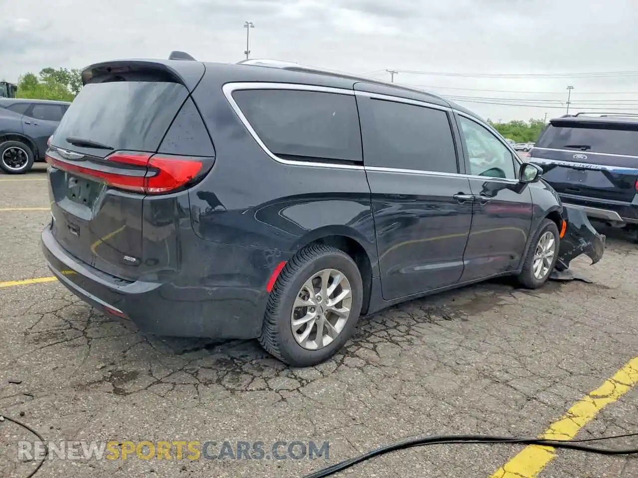 3 fotografías del automóvil dañado 2C4RC3BG8MR518539 CHRYSLER PACIFICA 2021