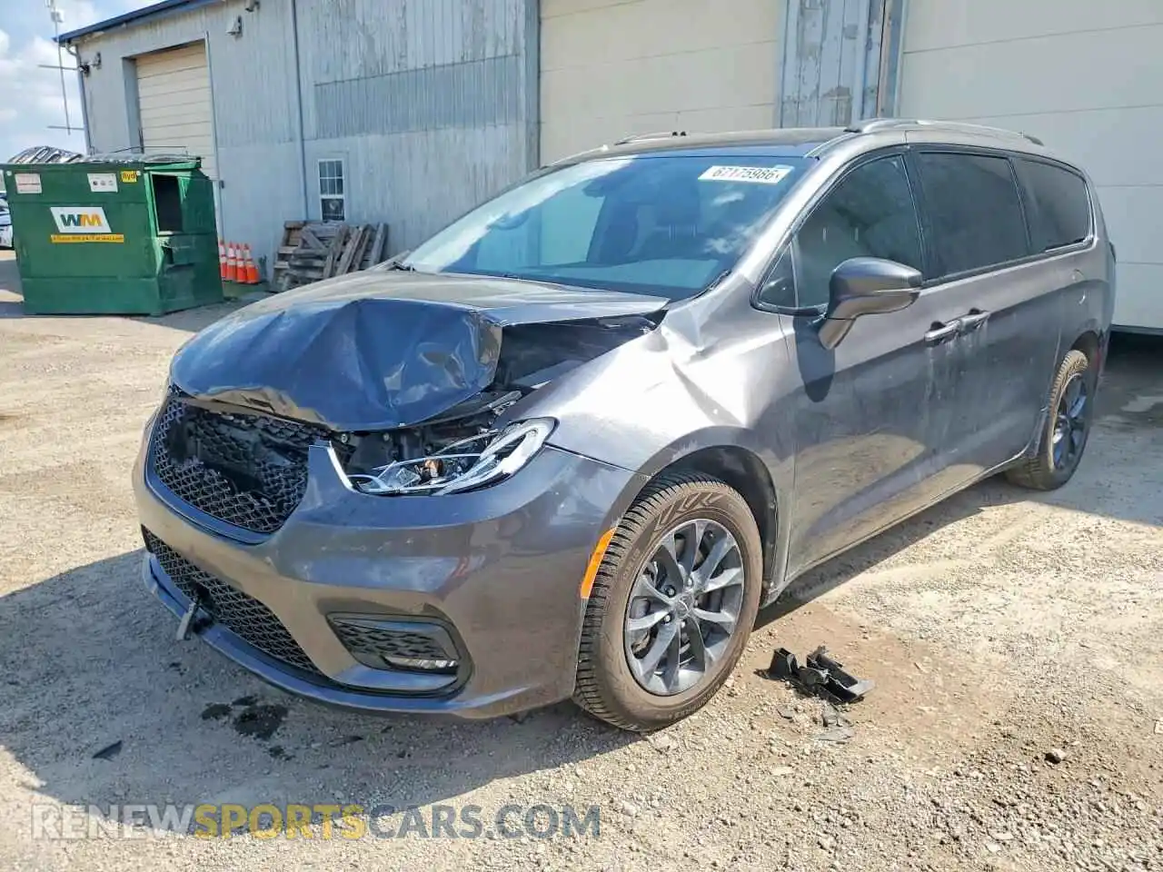 1 Photograph of a damaged car 2C4RC3BG8MR523272 CHRYSLER PACIFICA 2021