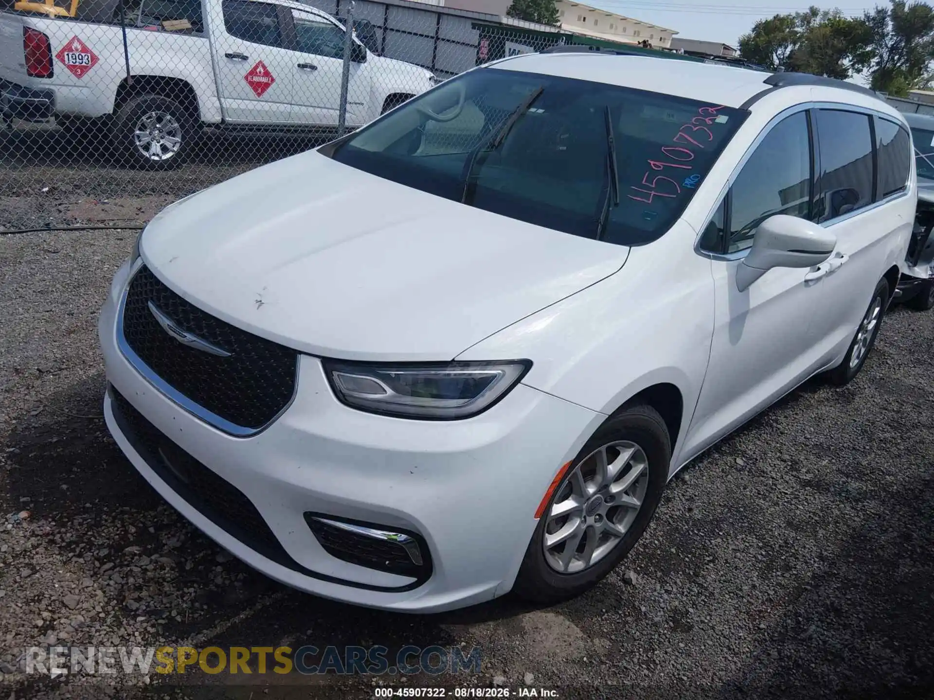2 Фотография поврежденного автомобиля 2C4RC1BG1NR116190 CHRYSLER PACIFICA 2022
