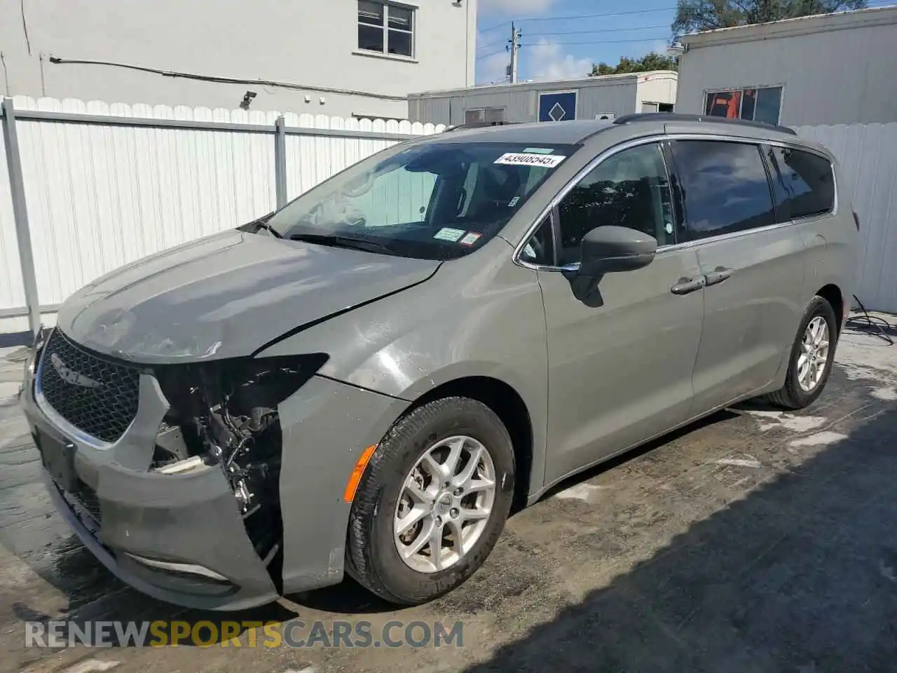 1 Photograph of a damaged car 2C4RC1BG1NR186112 CHRYSLER PACIFICA 2022
