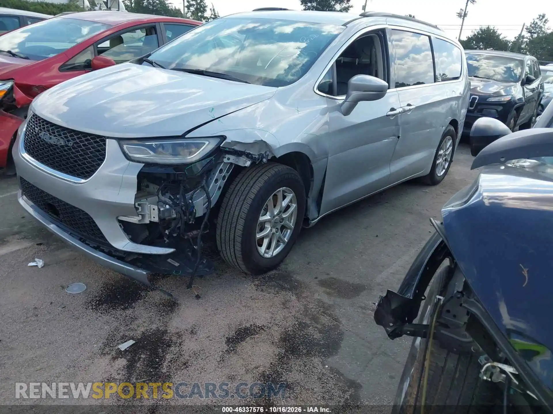 2 fotografías del automóvil dañado 2C4RC1BG1NR211445 CHRYSLER PACIFICA 2022