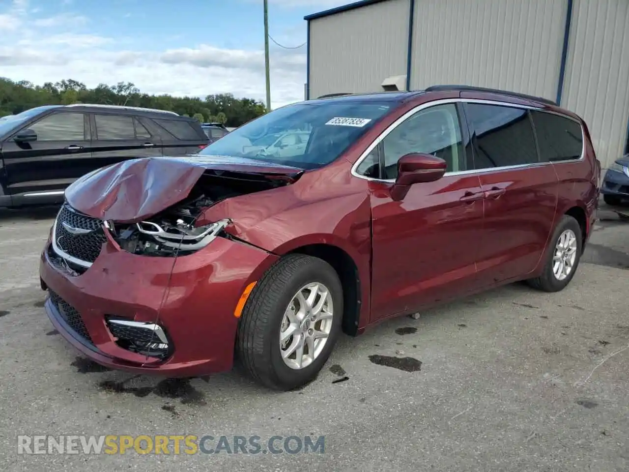 1 Photograph of a damaged car 2C4RC1BG1NR220369 CHRYSLER PACIFICA 2022