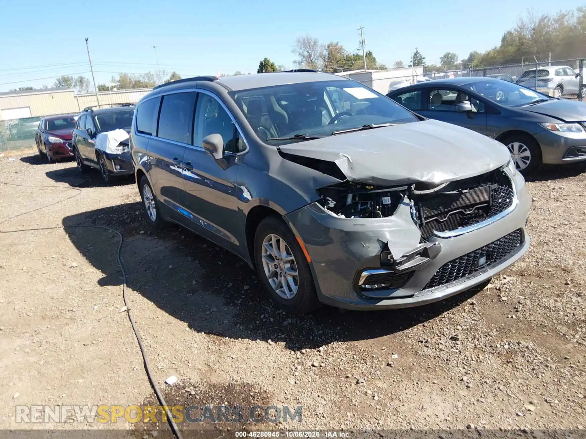 1 Photograph of a damaged car 2C4RC1BG3NR218381 CHRYSLER PACIFICA 2022