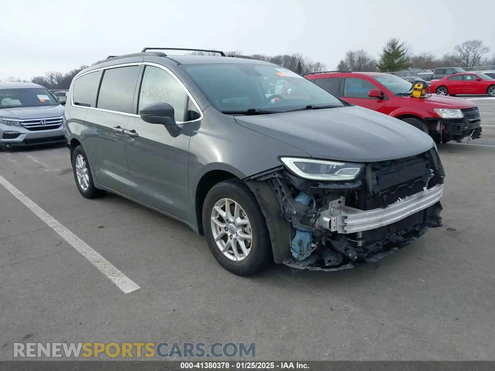 1 Photograph of a damaged car 2C4RC1BG5NR111378 CHRYSLER PACIFICA 2022