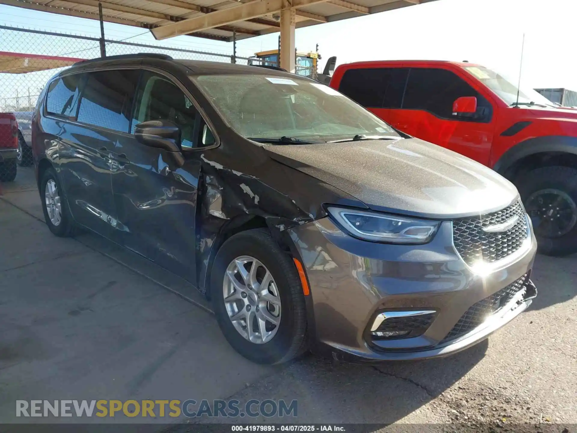 1 Photograph of a damaged car 2C4RC1BG5NR111428 CHRYSLER PACIFICA 2022