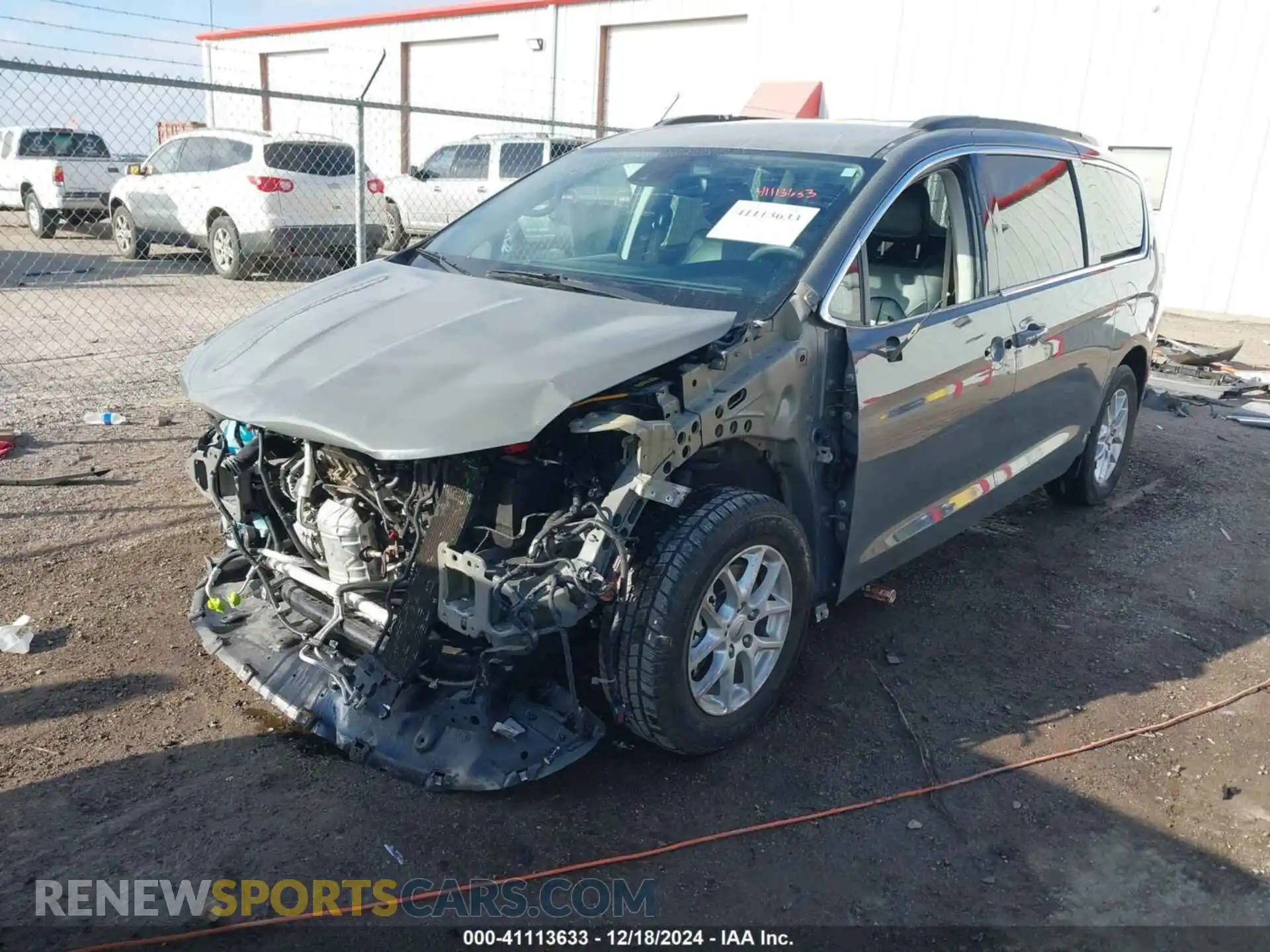 2 Photograph of a damaged car 2C4RC1BG5NR113843 CHRYSLER PACIFICA 2022