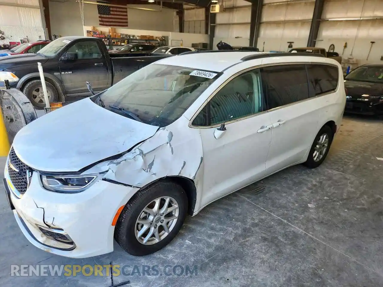 1 Photograph of a damaged car 2C4RC1BG5NR113941 CHRYSLER PACIFICA 2022