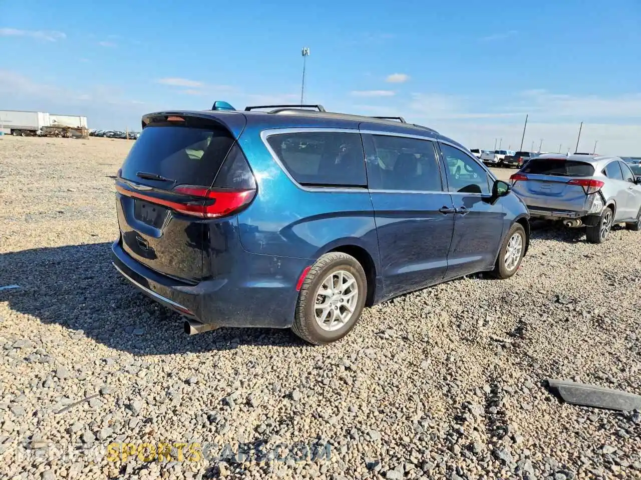 3 Photograph of a damaged car 2C4RC1BG6NR128500 CHRYSLER PACIFICA 2022