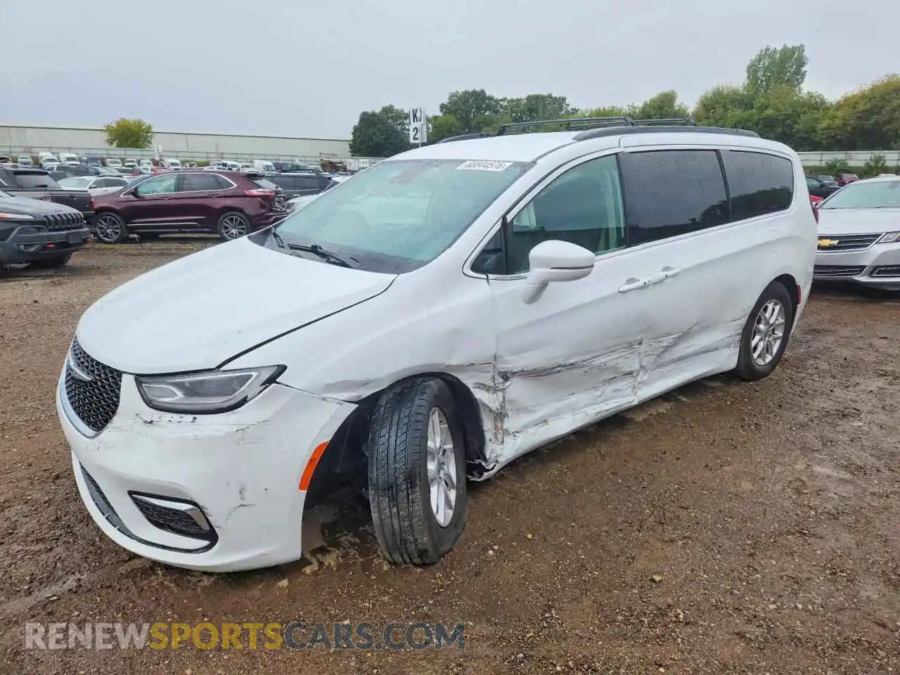 1 Photograph of a damaged car 2C4RC1BG6NR141571 CHRYSLER PACIFICA 2022
