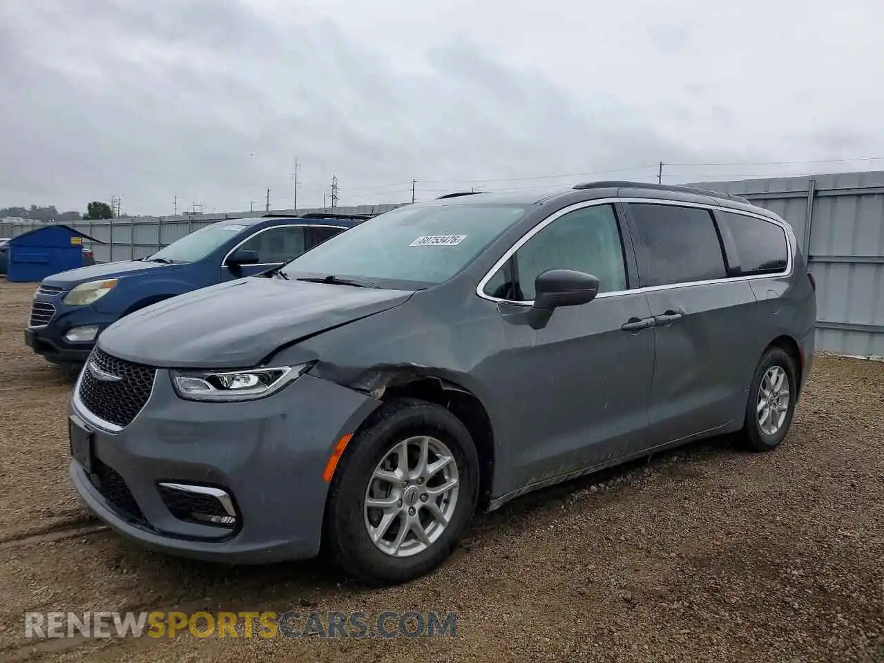 1 Photograph of a damaged car 2C4RC1BG6NR215099 CHRYSLER PACIFICA 2022