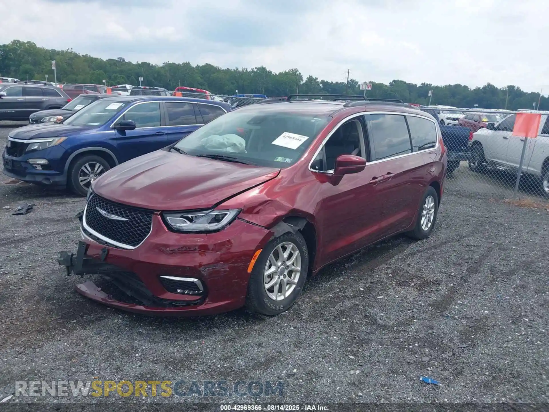 2 Фотография поврежденного автомобиля 2C4RC1BG7NR154698 CHRYSLER PACIFICA 2022
