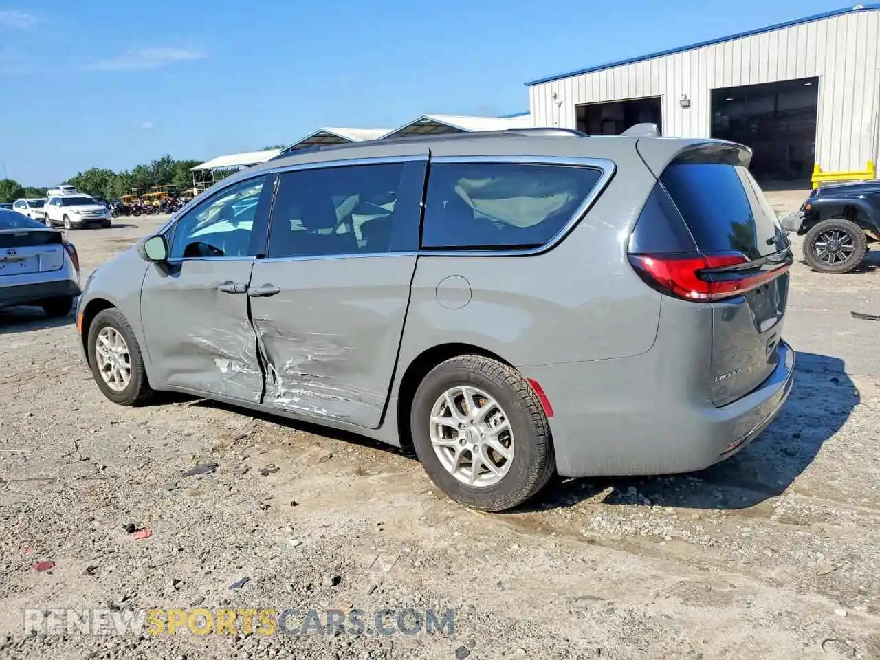 2 Photograph of a damaged car 2C4RC1BG7NR168343 CHRYSLER PACIFICA 2022