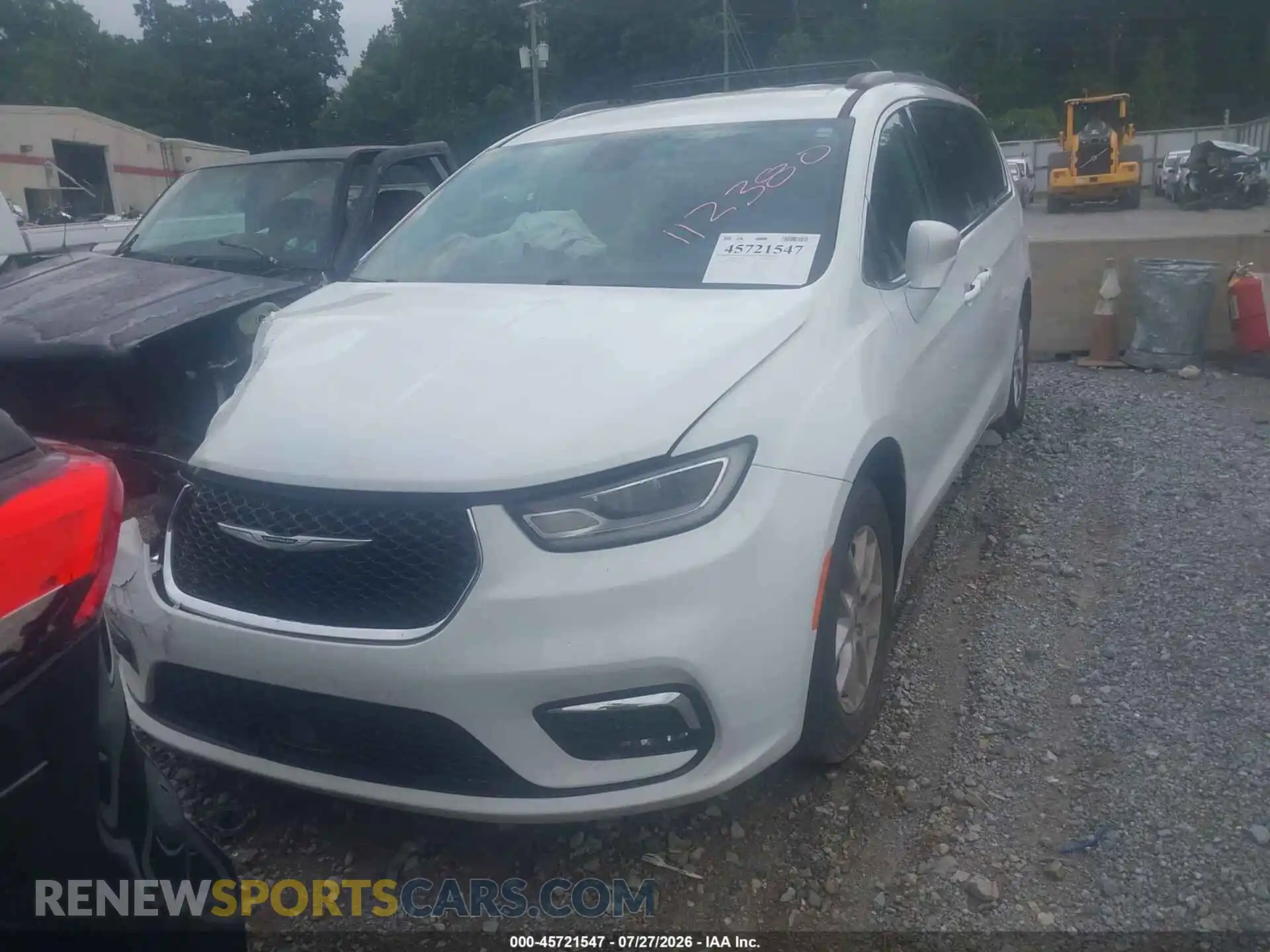 2 Photograph of a damaged car 2C4RC1BG8NR112380 CHRYSLER PACIFICA 2022
